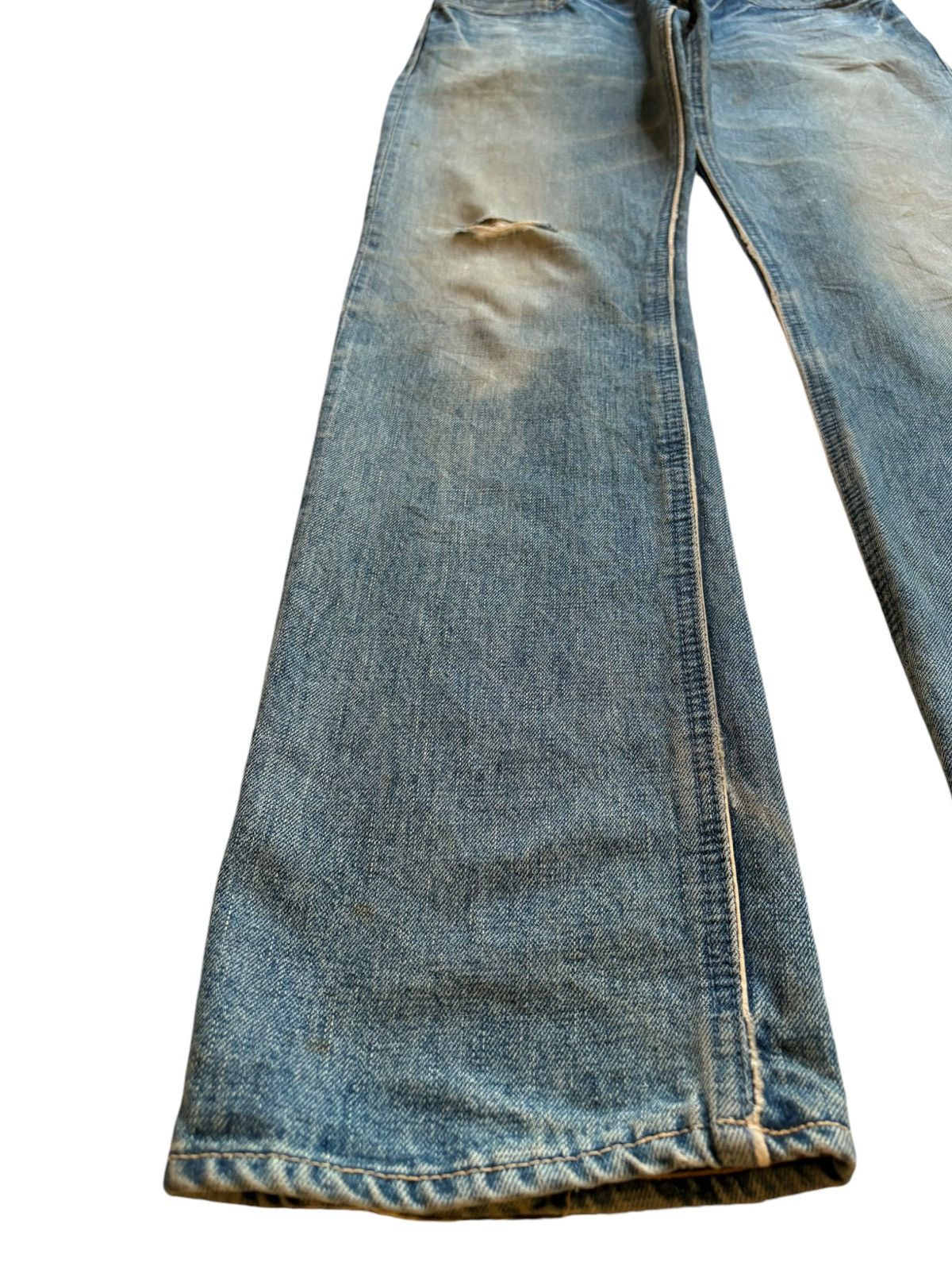 Designer × Japanese Brand Vintage Japanese Brand Selvedge Rusty Mud Wash Distres Jeans Size US 32 / EU 48 - 7 Thumbnail