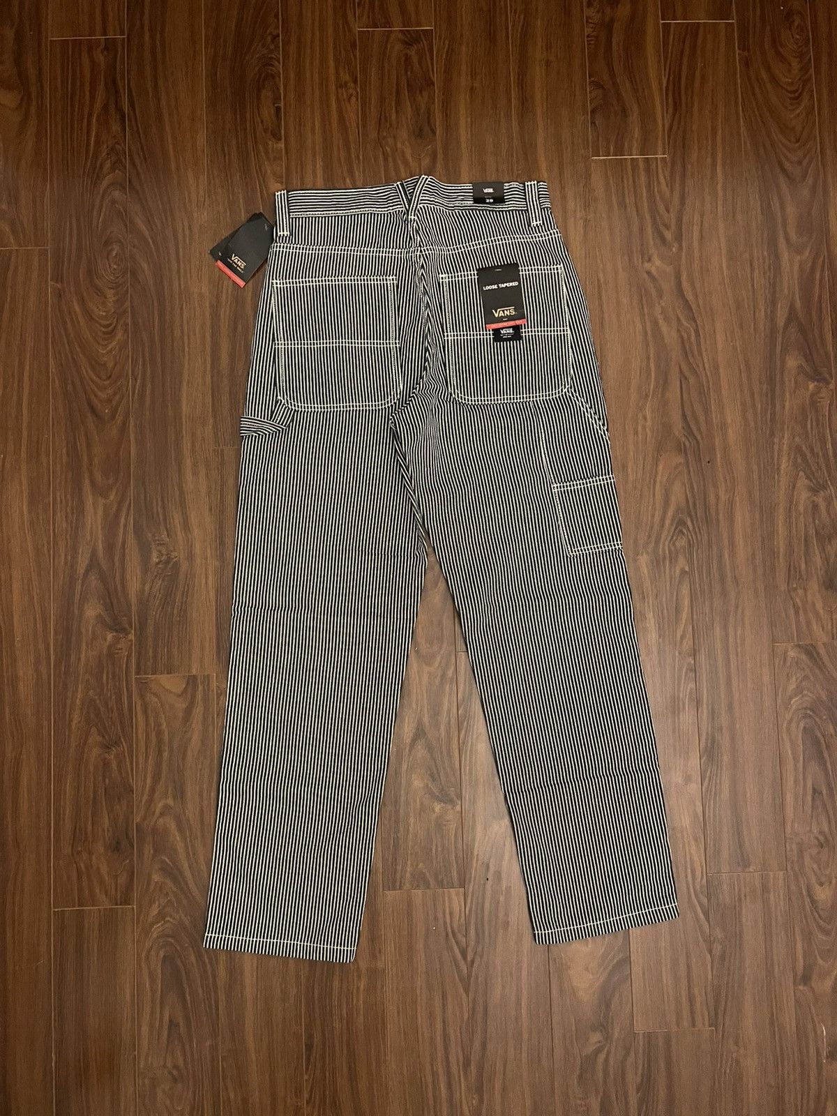 Vans BNWT Vans Hickory Stripe Drill Chore Carpenter Pants Size US 29 - 2 Thumbnail