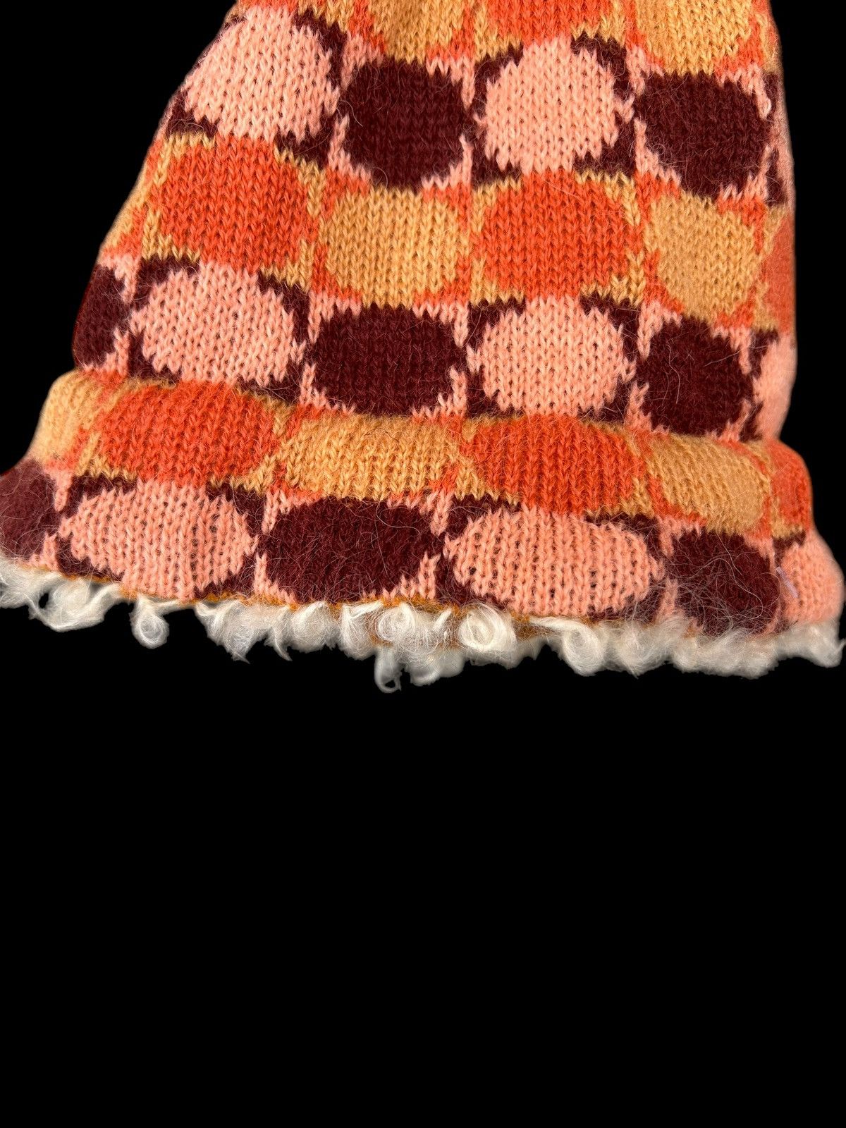 Japanese Brand × Kapital × Vintage Crochet Knitted Rare fur Beanie Hats ☠️☠️ Size ONE SIZE - 4 Thumbnail