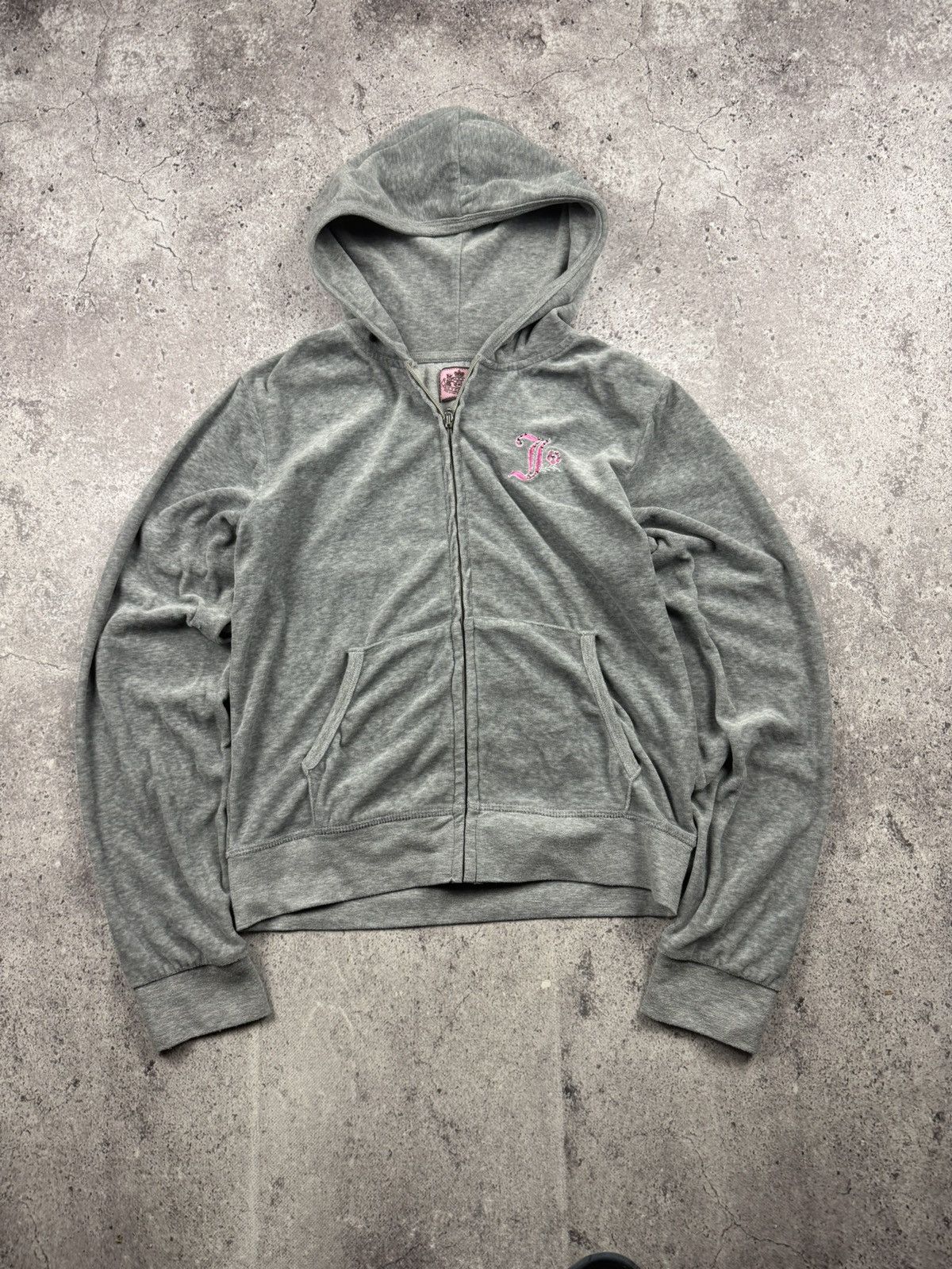 Juicy Couture VINTAGE VELOUR JUICY COUTURE BIG LOGO Y2K ZIP UP HOODIE Size XXL / US 16-18 / IT 52-54 - 3 Thumbnail