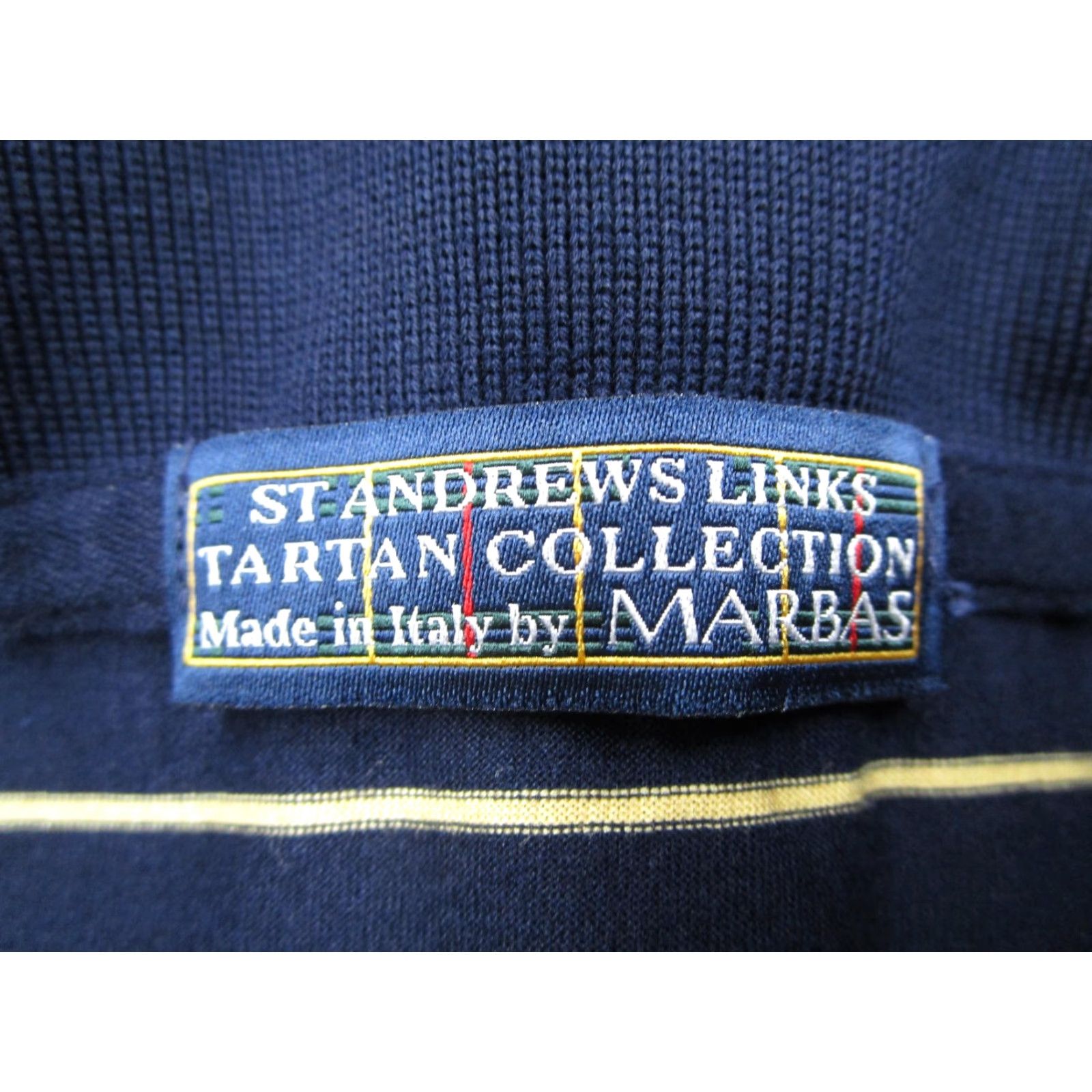 Vintage St Andrews Links Polo Shirt Mens M Navy Stripe Golf The Old Course Italy Size US M / EU 48-50 / 2 - 3 Thumbnail