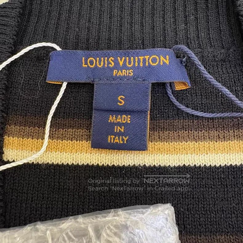 Louis Vuitton Louis Vuitton Black Brown Striped Star Sweater Size S / US 4 / IT 40 - 7 Thumbnail