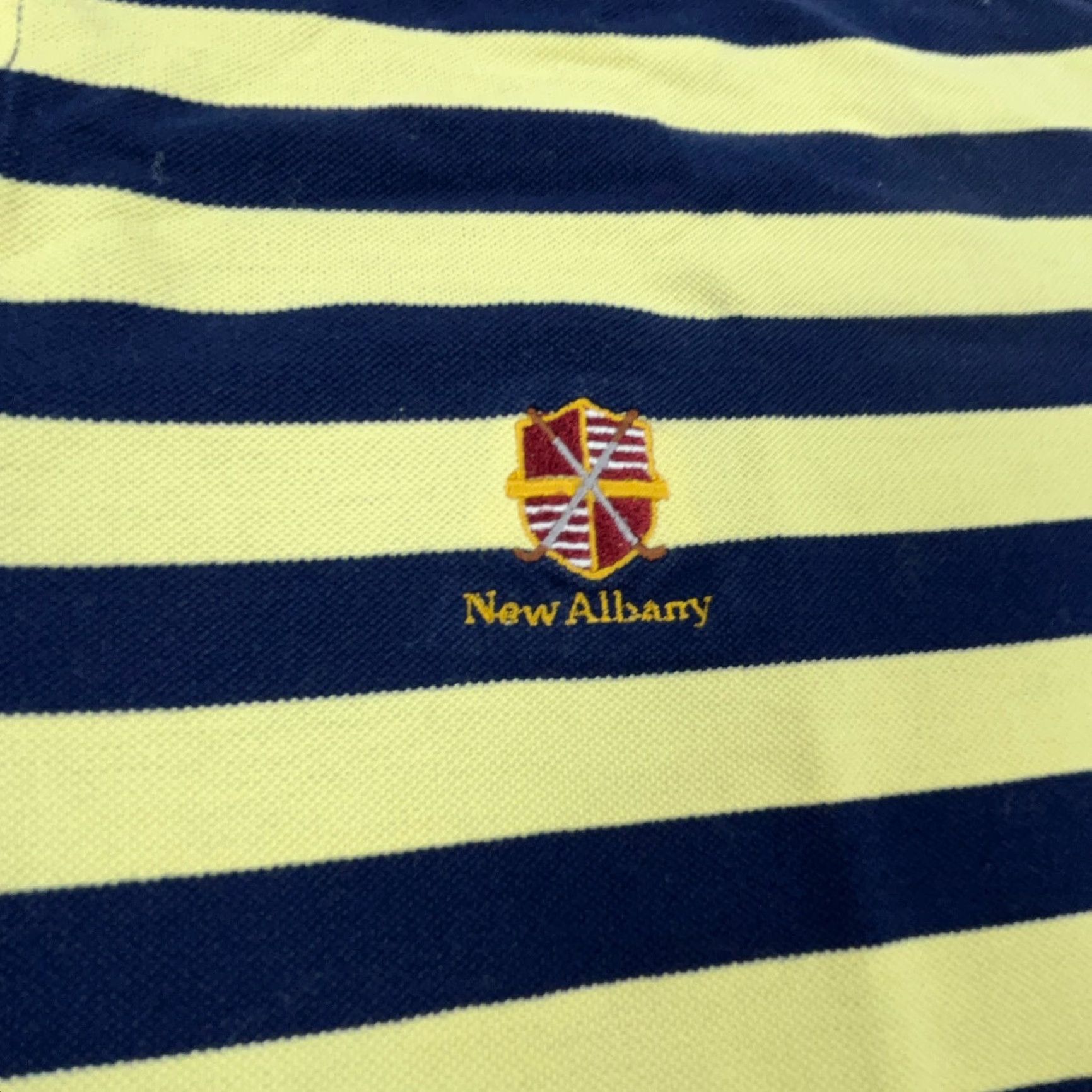 Ralph Lauren Ralph Lauren Polo Golf Shirt Men XL Striped Yellow Blue New Albany Crest Golf Club Polo Shirt Men XL Yellow Blue Striped New Albany Crest Golf Club Size US XL / EU 56 / 4 - 3 Thumbnail