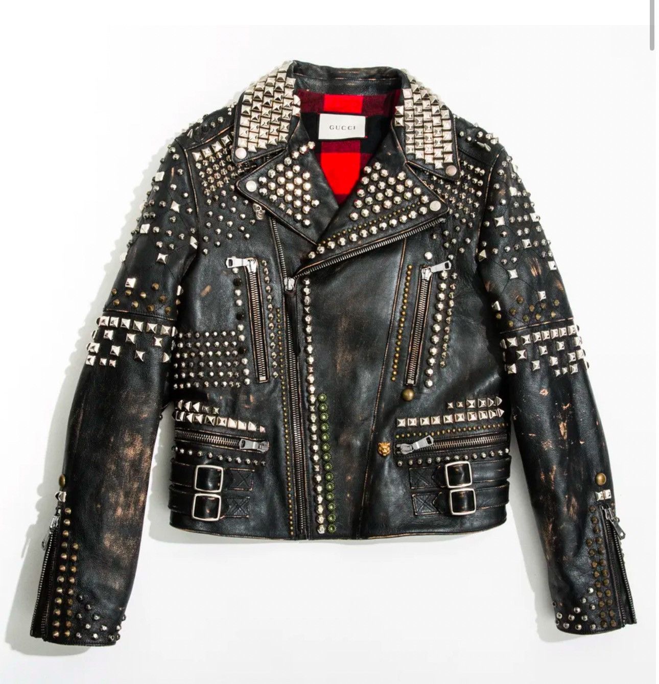 Gucci Gucci Studded Leather Jacket Size US L / EU 52-54 / 3 - 1 Thumbnail