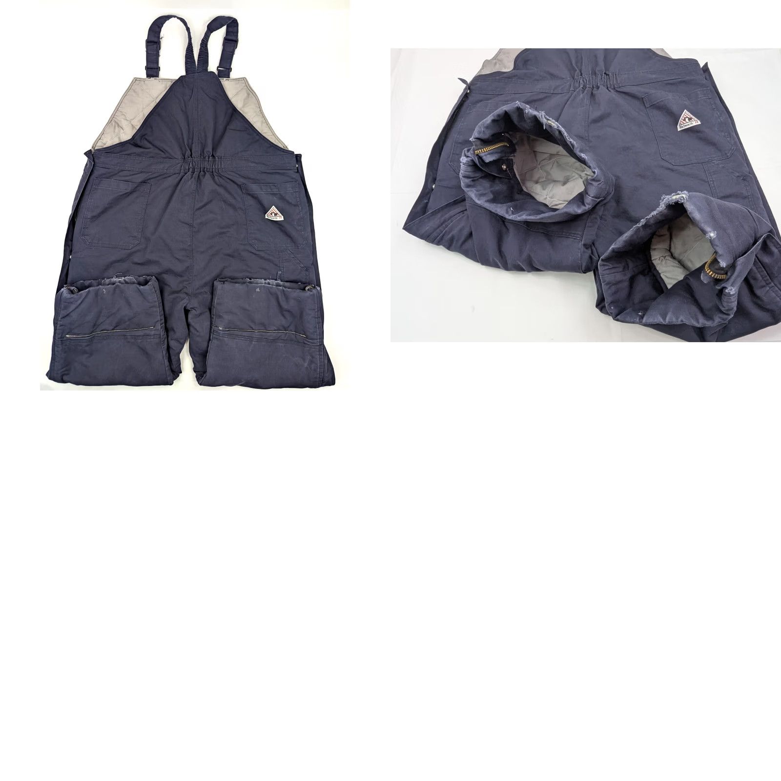 Vintage Bulwark Bib Overalls Flame Resistant Insulated 3XL Altered Leg (22" Inseam) Size US 39 - 9 Thumbnail