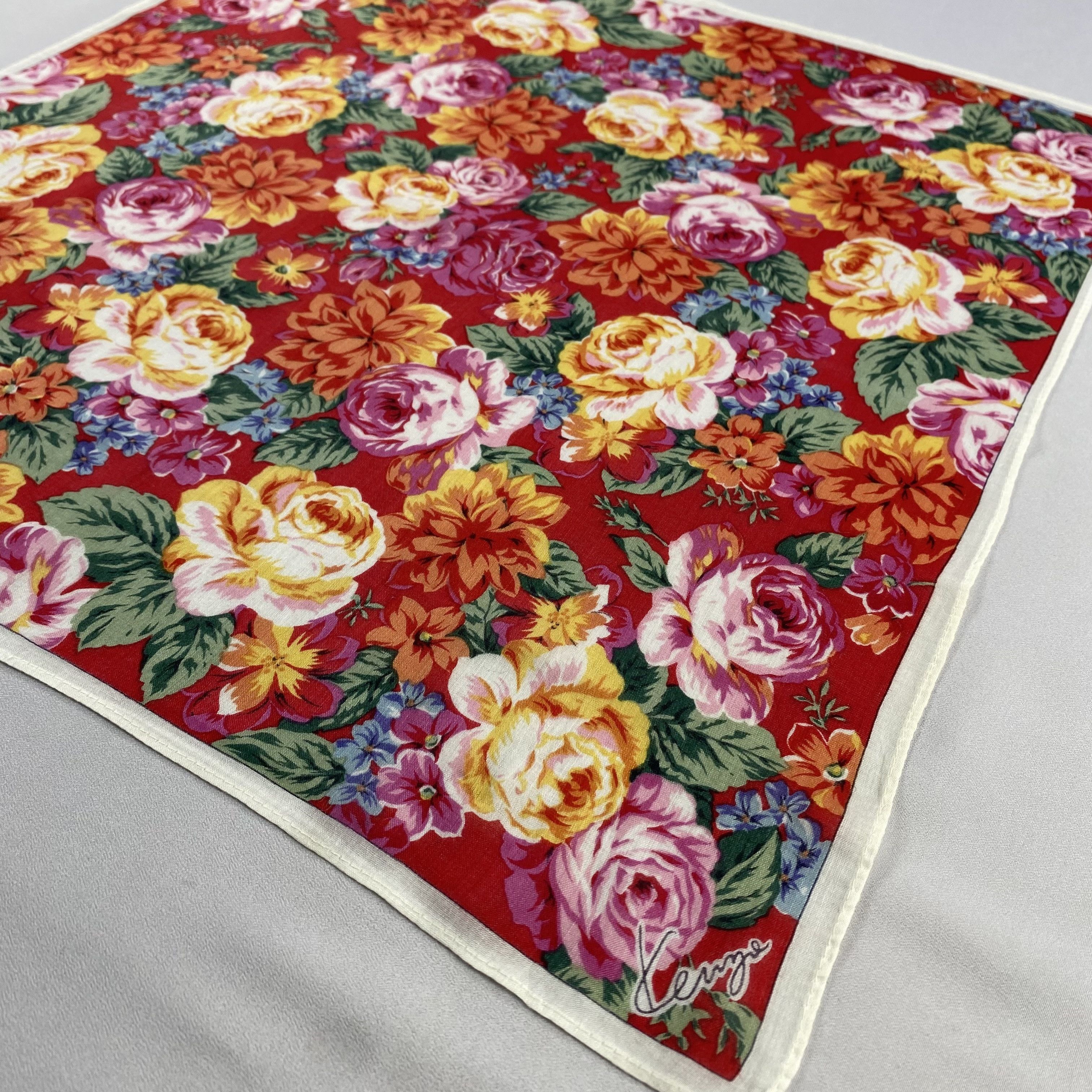 Kenzo × Vintage Kenzo Handkerchief / Neckerchief / Bandana-P1031 Size ONE SIZE - 2 Thumbnail