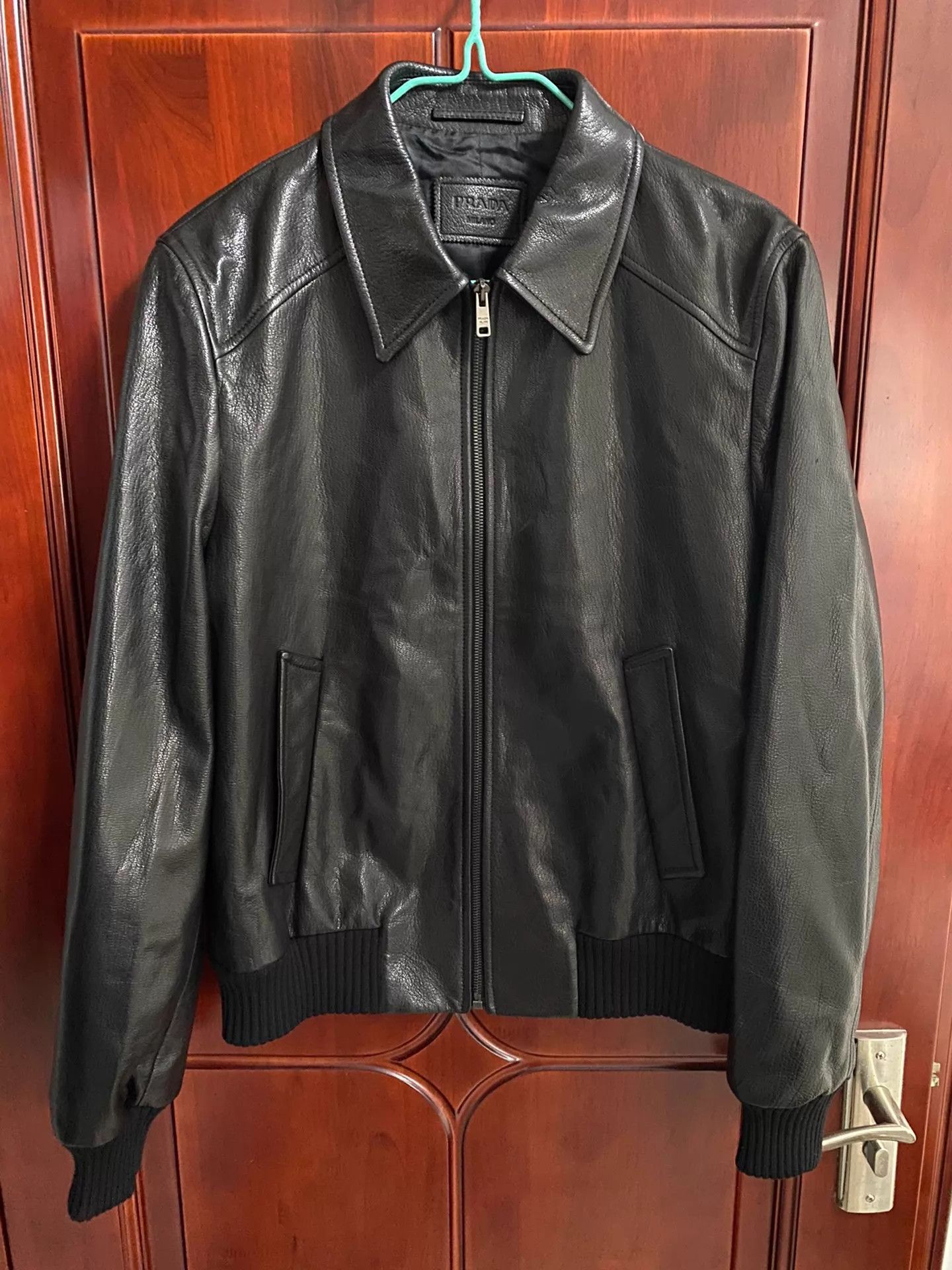 Prada Prada leather jacket archive street wear old money 00s 90s