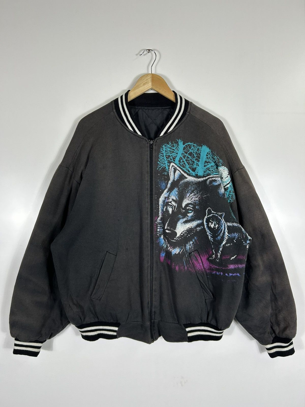 ⚡️Vintage 90’s Animal Baggy Bomber Jacket