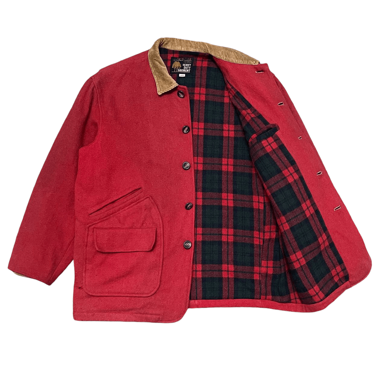 Japanese Brand Vintage Heavy Duty Garment Wool Coat Size US L / EU 52-54 / 3 - 1 Thumbnail