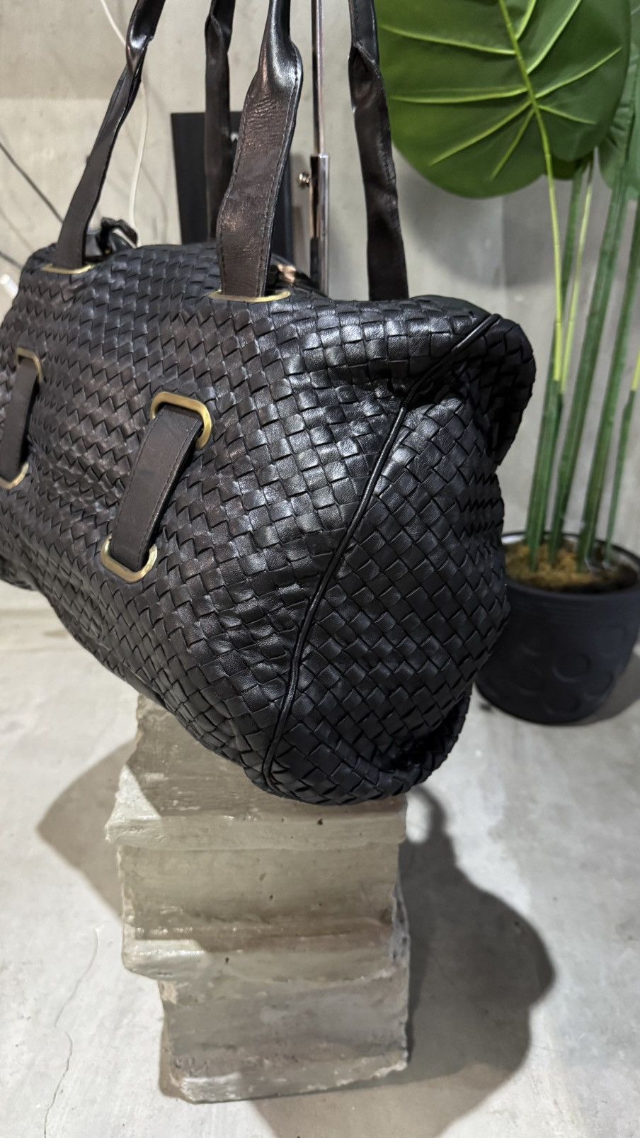 Bottega Veneta BOTTEGA VENETA Nappa Intrecciato Satchel Nero Black Size ONE SIZE - 4 Thumbnail