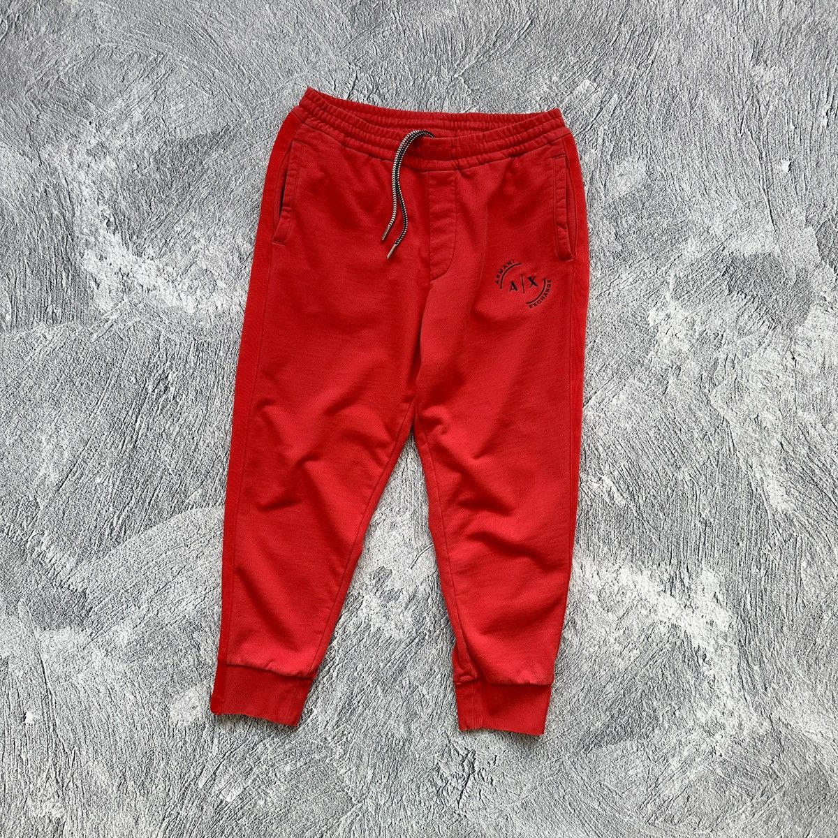 Armani Exchange Mens Sweatpants Armani Exchange Red Size: S Size US 30 / EU 46 - 1 Thumbnail