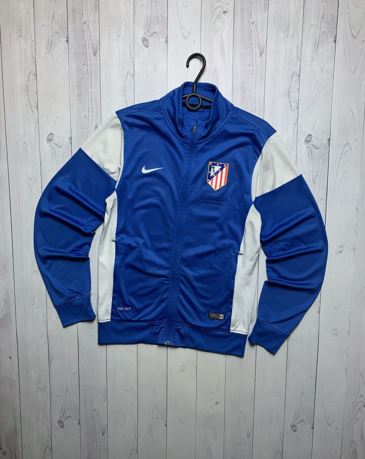 Vintage Vintage Nike atletico Madrid soccer track jacket blue M Size US M / EU 48-50 / 2 - 1 Thumbnail
