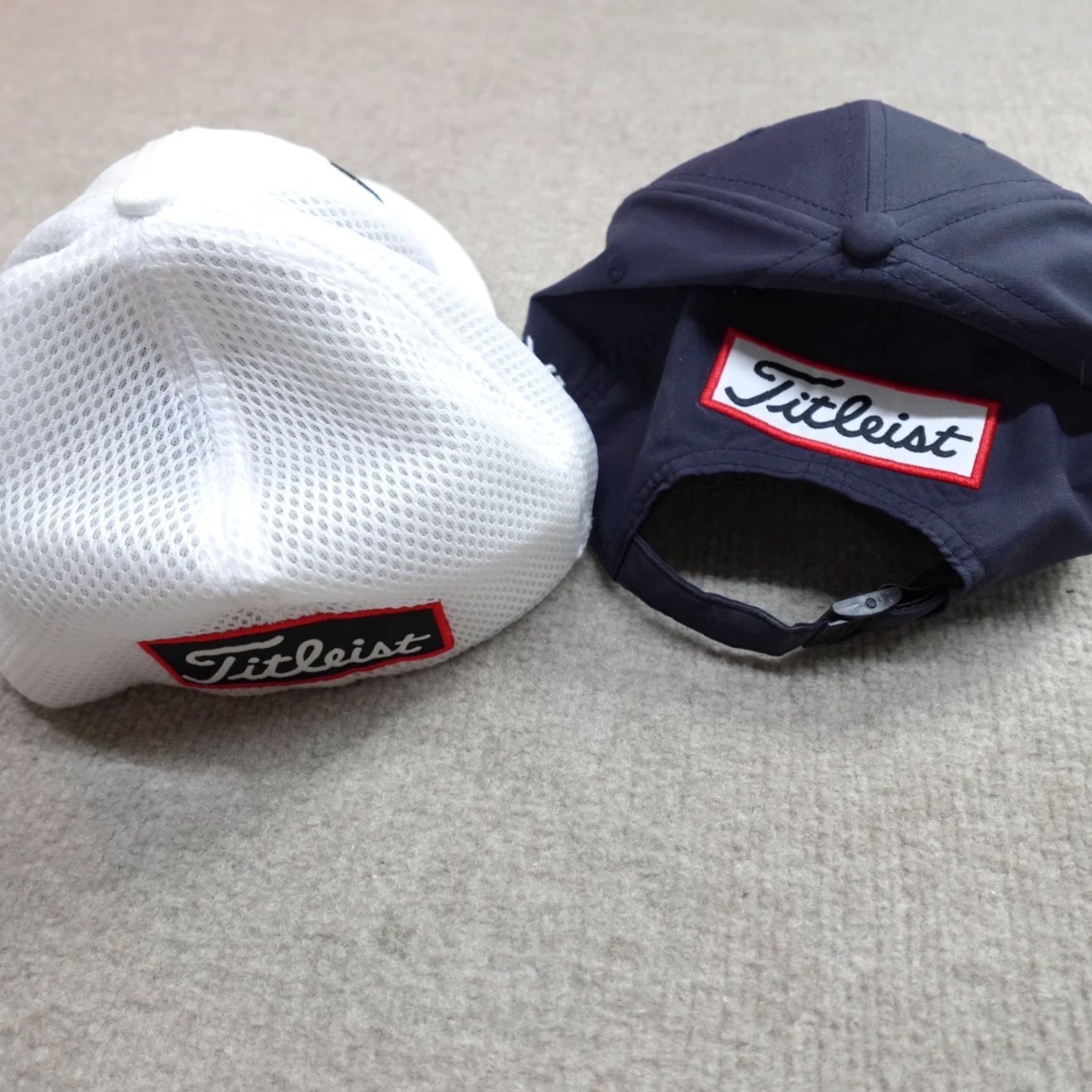 Titleist Titleist Hat Blue White Embroidered Strapback Footjoy Pro V1 Tour Performance Size ONE SIZE - 5 Thumbnail