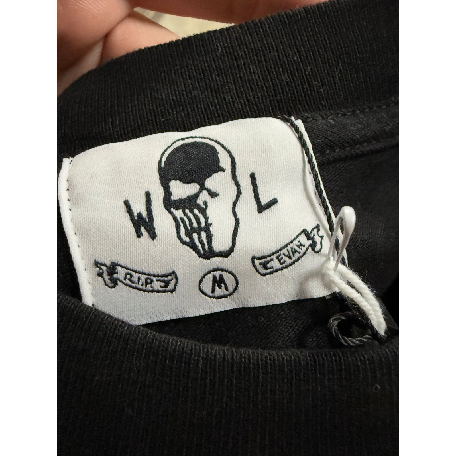 Warren Lotas Tee Black Baby Blue Face New Medium With Tags