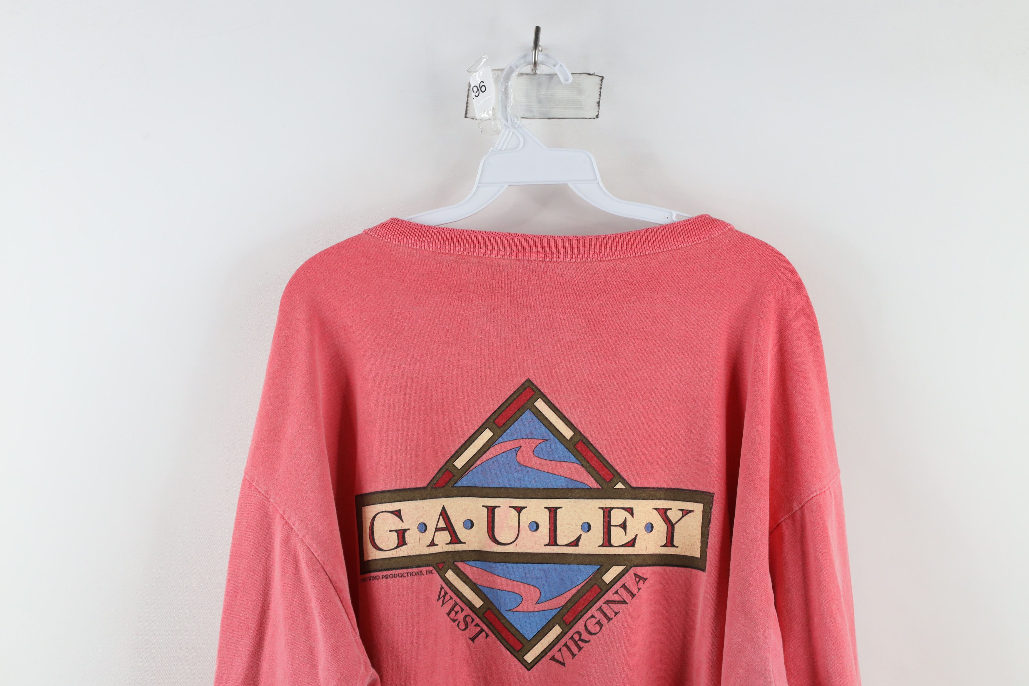 Vintage Vintage 90s American Runners Gauley West Virginia T-Shirt Size US XXL / EU 58 / 5 - 13 Thumbnail
