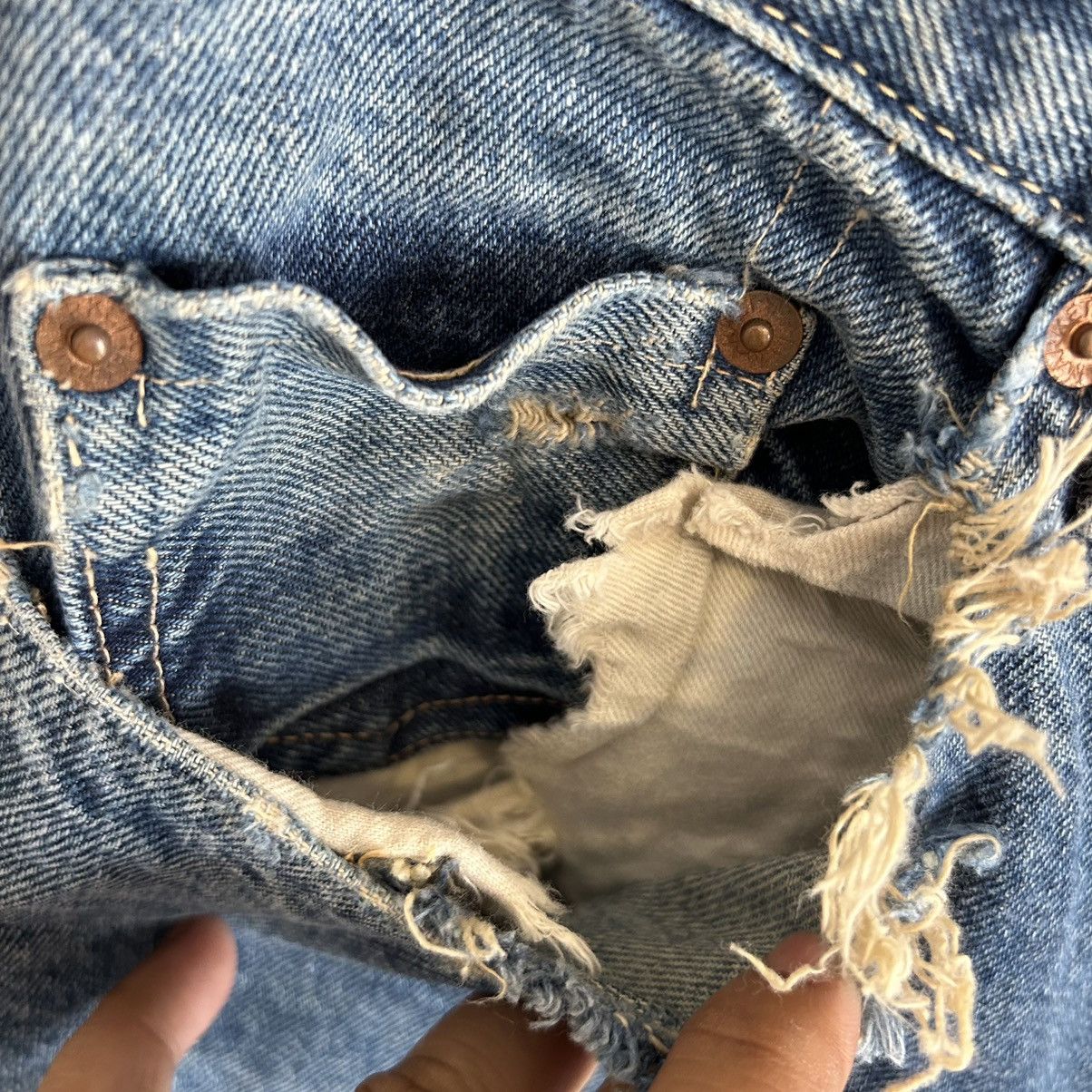 Vintage Vintage Iron HR Market Selvedge Distressed Denim Size US 30 / EU 46 - 7 Thumbnail