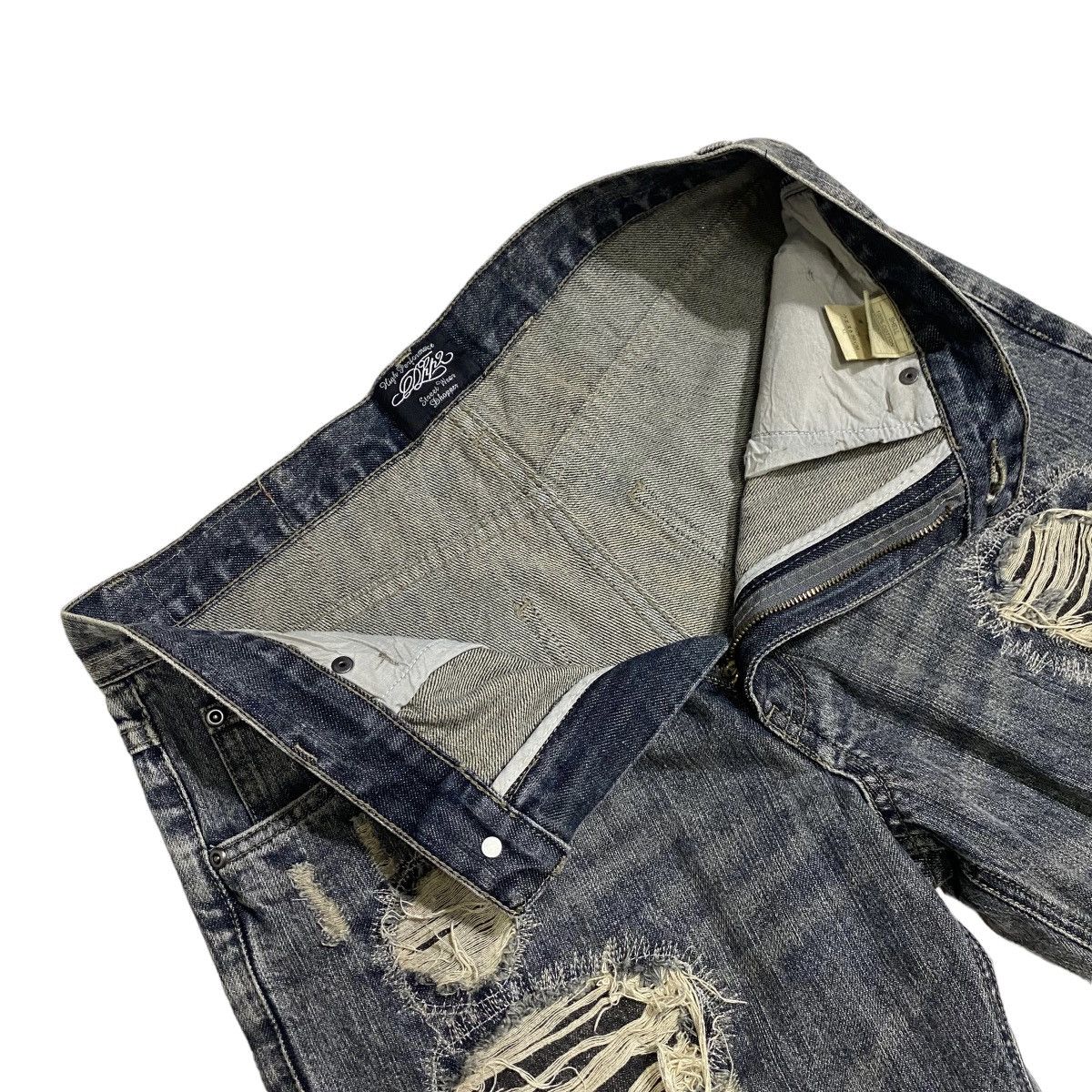 Japanese Brand Dhoper patchwork distressed denim Size US 34 / EU 50 - 5 Thumbnail