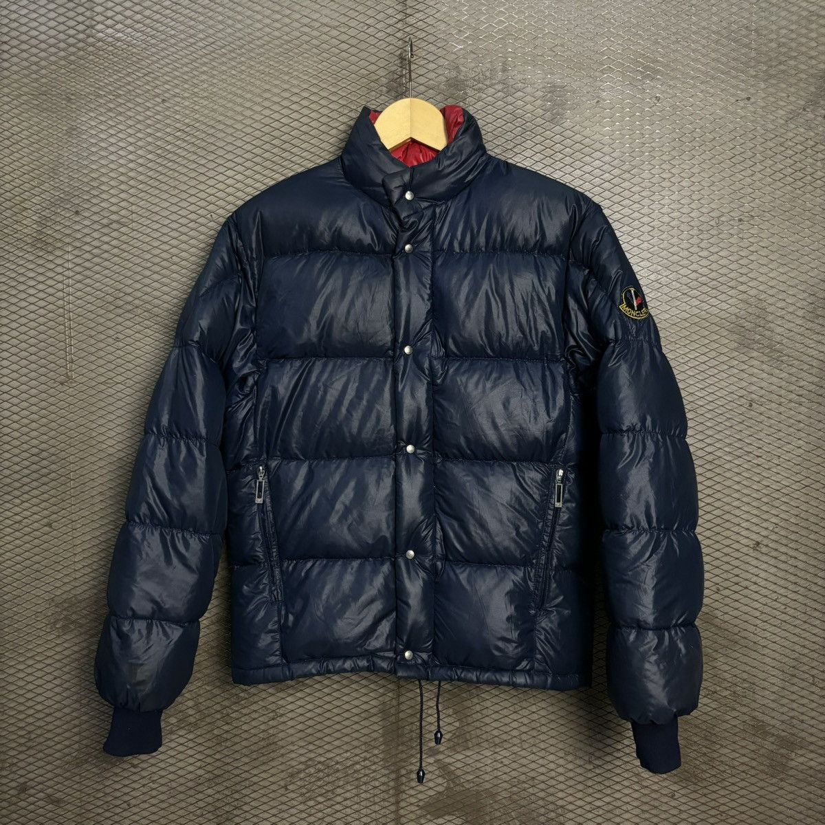 image of Vintage Moncler Grenoble Down Jacket in Navy, Men's (Size Small)