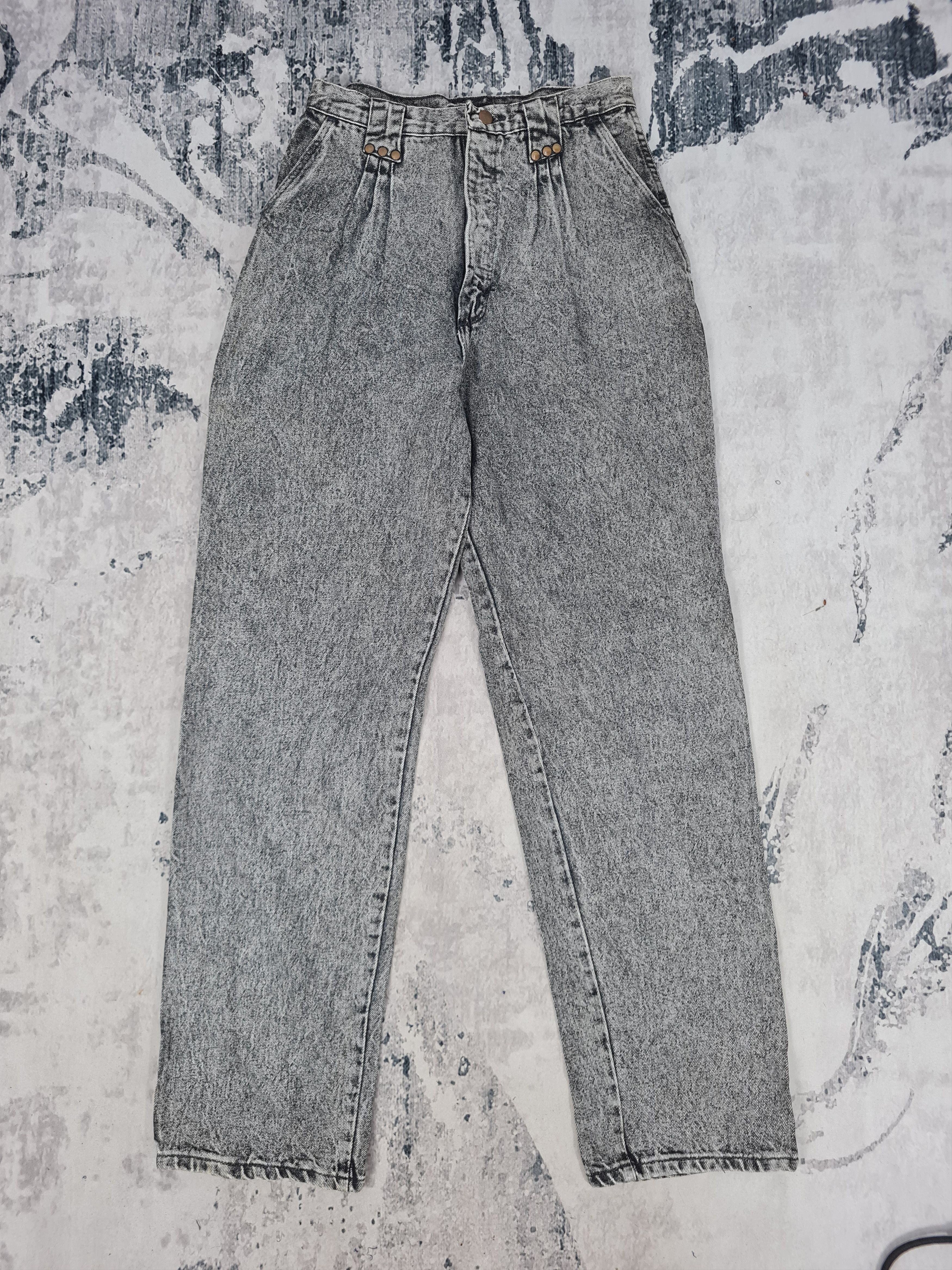 image of Made In USA x Vintage VTG 80's Wrangler Acid Wash Moms Jeans 29X33 Jeans Jb0125 in Black, Women's