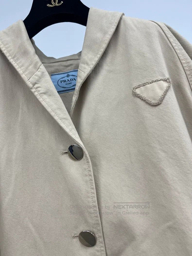 Prada Prada Khaki windbreaker jacket Size XS / US 0-2 / IT 36-38 - 2 Thumbnail