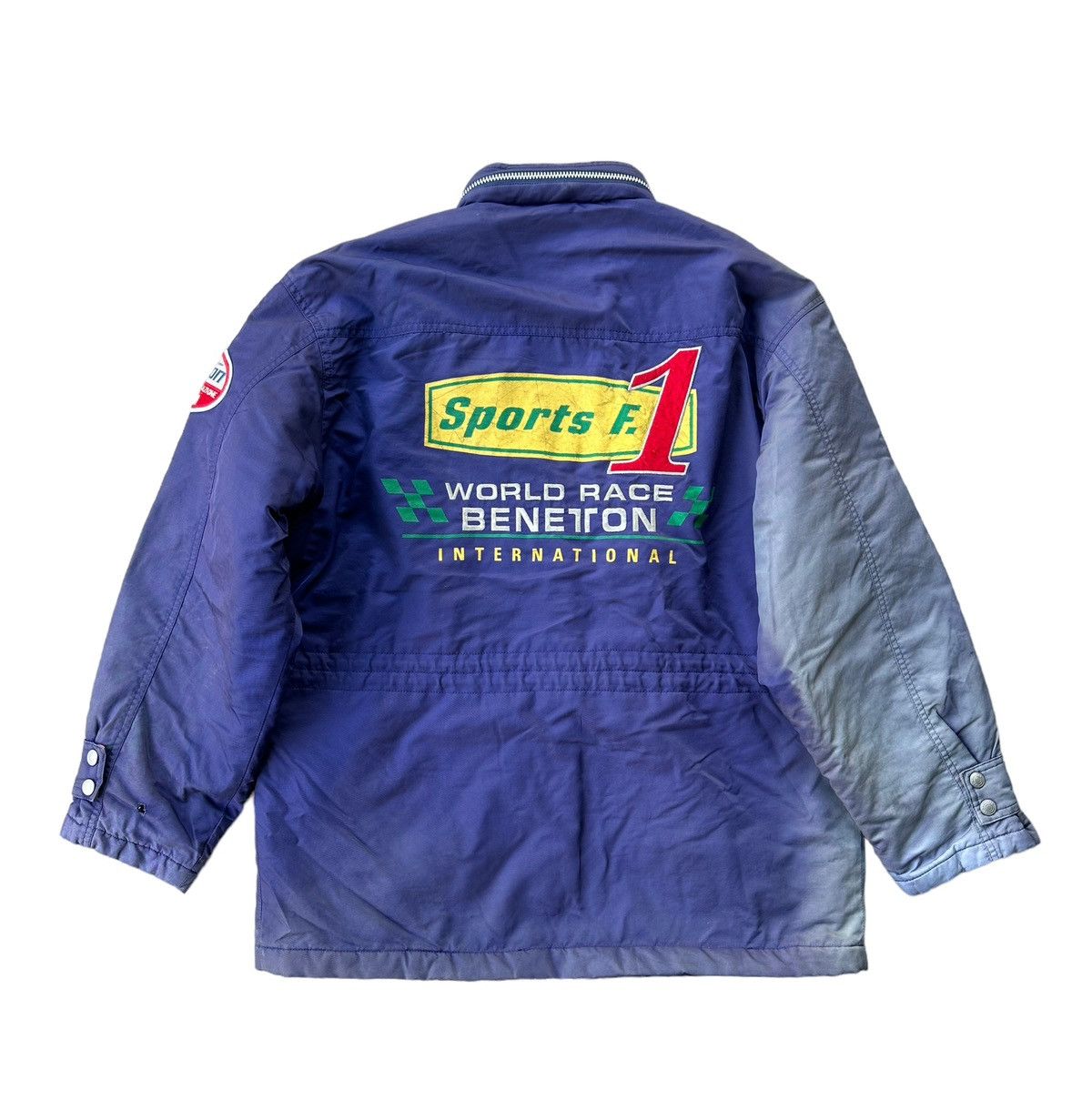 Vintage Sunfaded Benetton formula 1 racing team jacket Size US L / EU 52-54 / 3 - 1 Thumbnail
