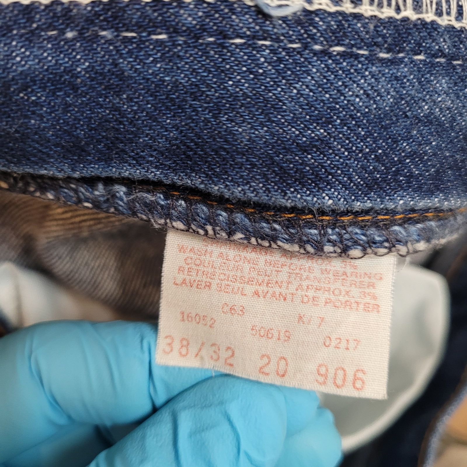 Levi's VTG 80s Levis 619 Orange Tab Jeans Mens 37x28 Canada Size US 37 - 9 Thumbnail
