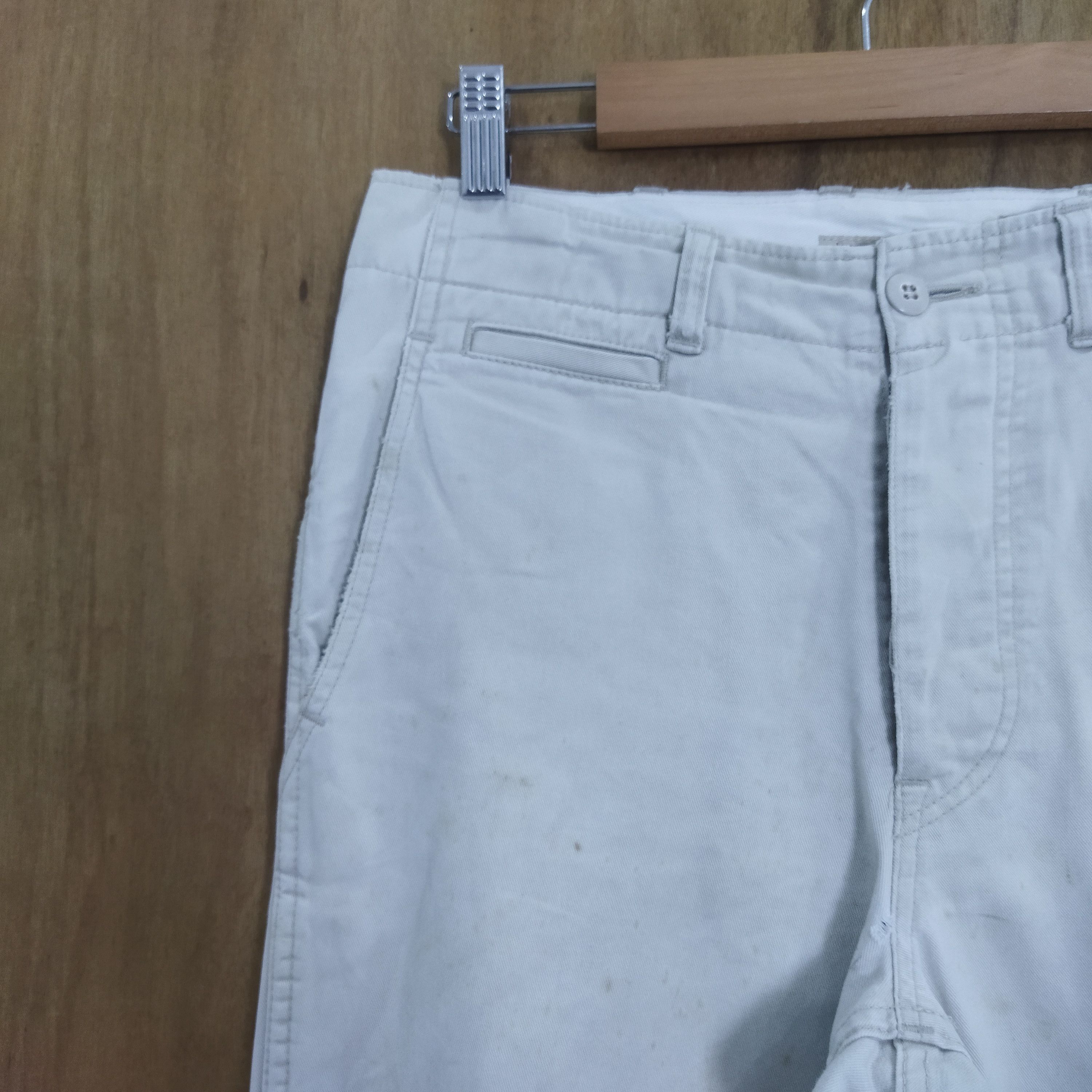 Japanese Brand LACQUER WHITE YELLOW CHINO PANTS Size US 34 / EU 50 - 4 Thumbnail