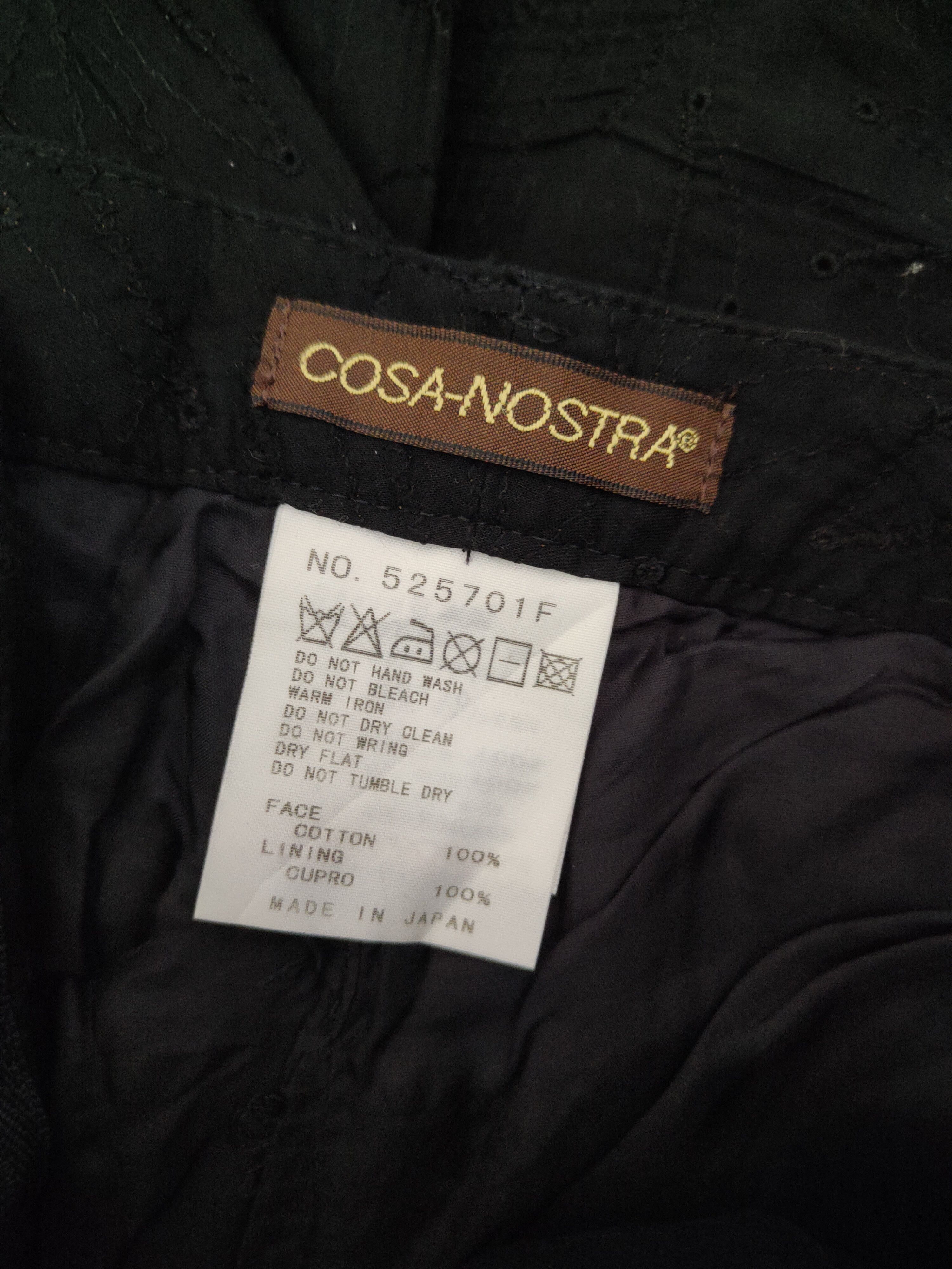 Japanese Brand DL Cosa-Nostra Black Multipocket Cargo Pants #46-063 Size 26" / US 2 / IT 38 - 12 Thumbnail