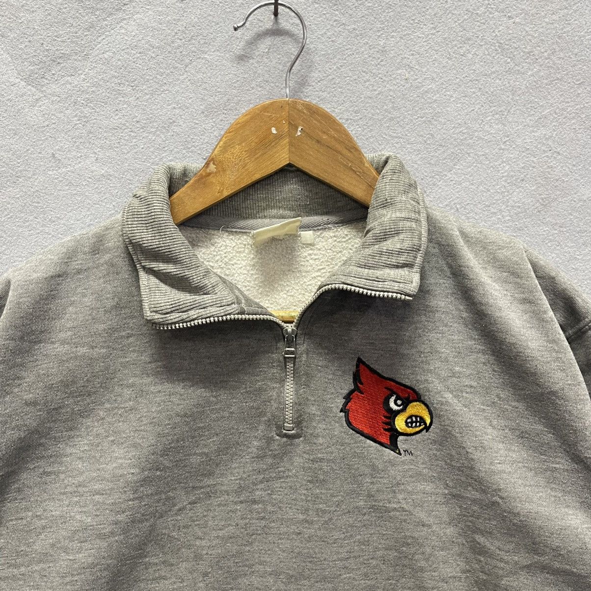 Vintage Vintage Louisville Cardinals Quarter-Zip Sweatshirt Size US M / EU 48-50 / 2 - 4 Thumbnail