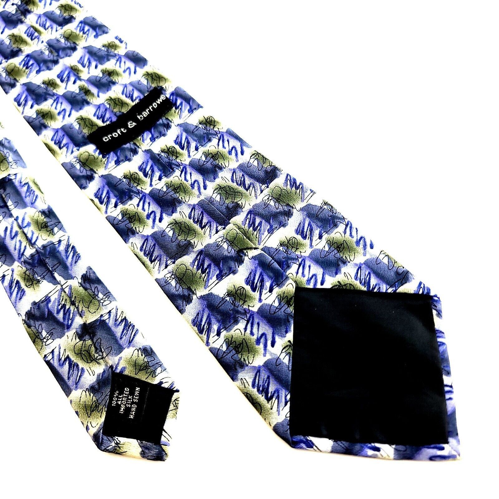 Croft & Barrow Croft & Barrow Blue Green Abstract Geometric Short Print Sil Size ONE SIZE - 5 Thumbnail