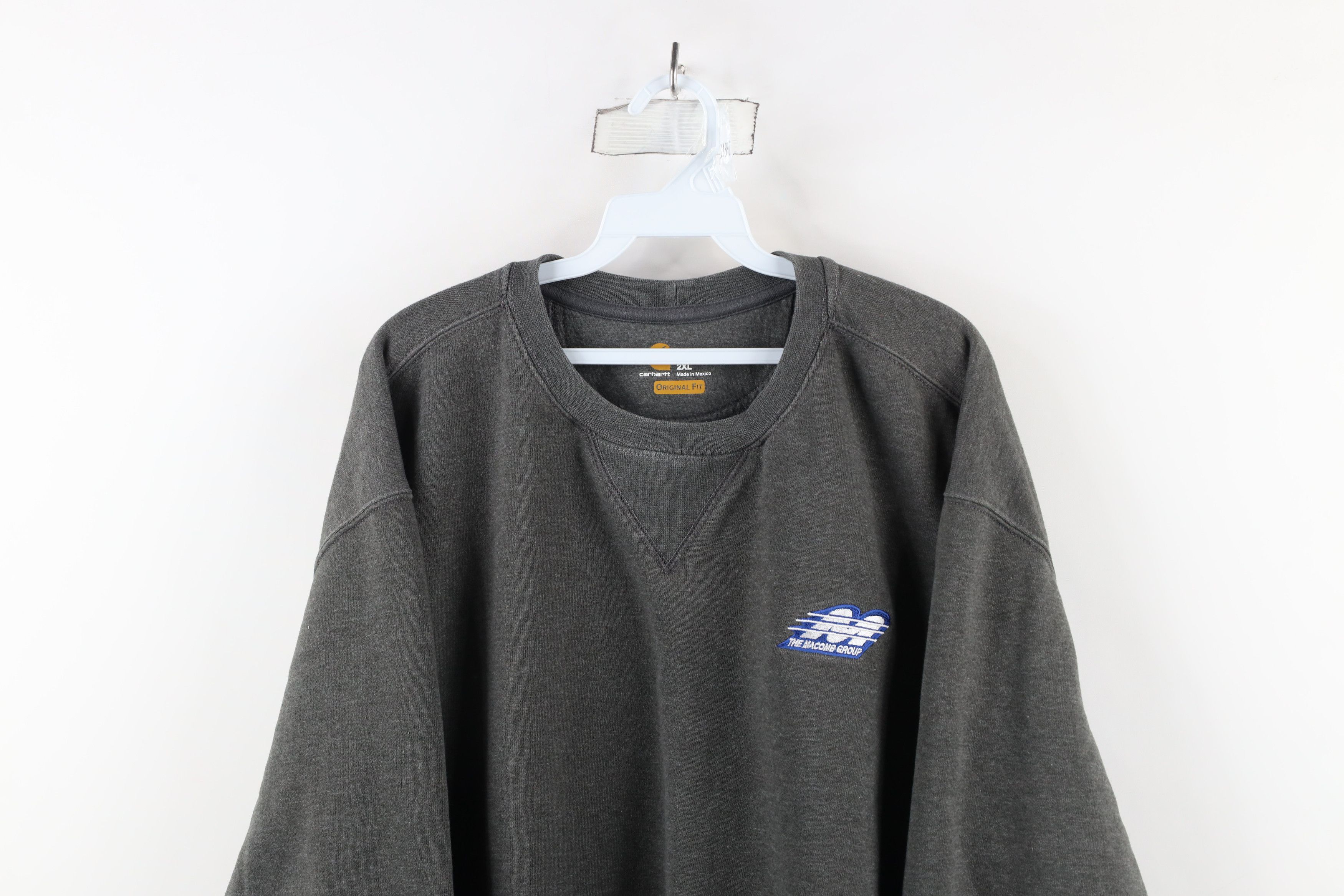 Carhartt × Vintage Vintage Carhartt Out Heavyweight Crewneck Sweatshirt Gray Size US XXL / EU 58 / 5 - 2 Thumbnail