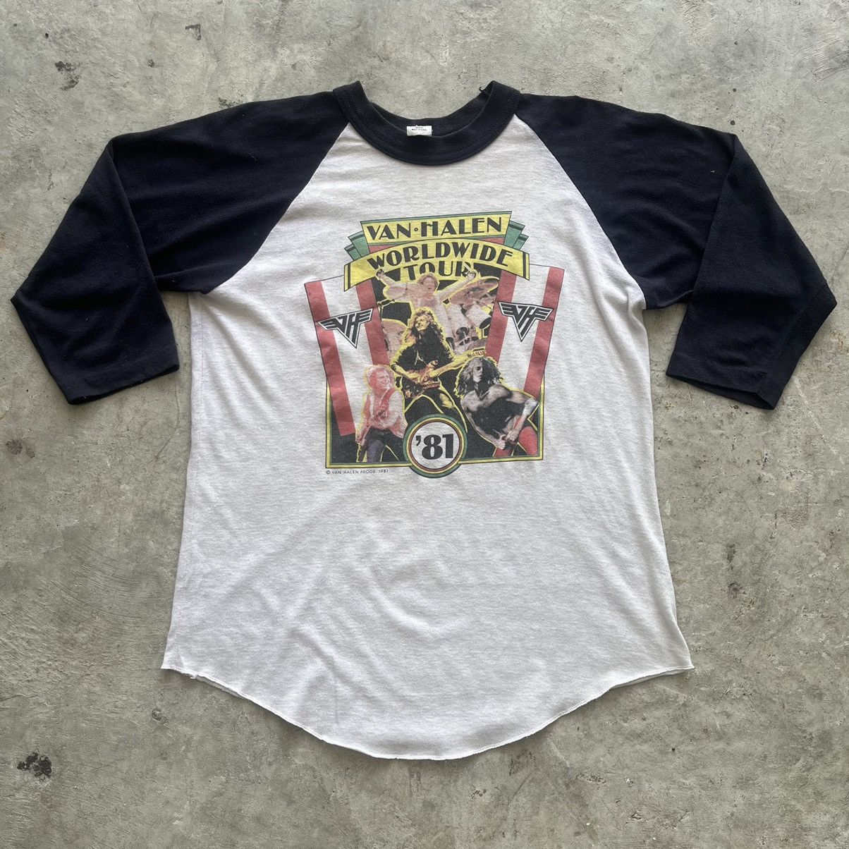 Band Tees × Vintage VAN HALEN 1981 Size US S / EU 44-46 / 1 - 1 Thumbnail