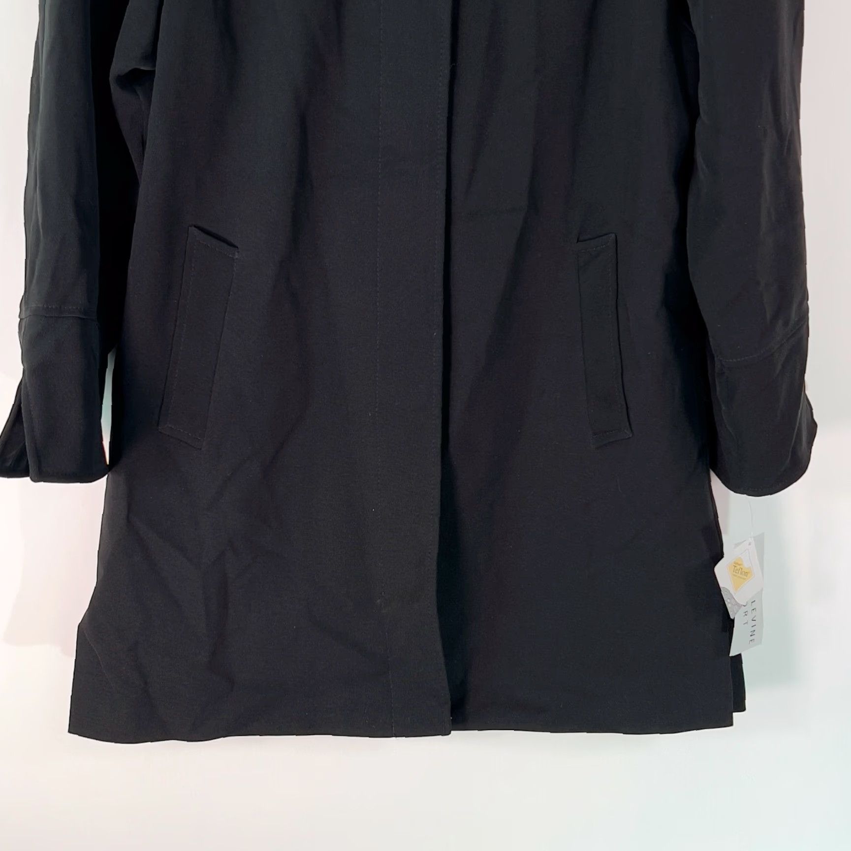Vintage Larry Levine Sport Womens 97717M Long Sleeves Black Overcoat Jacket Size Small Size S / US 4 / IT 40 - 6 Thumbnail