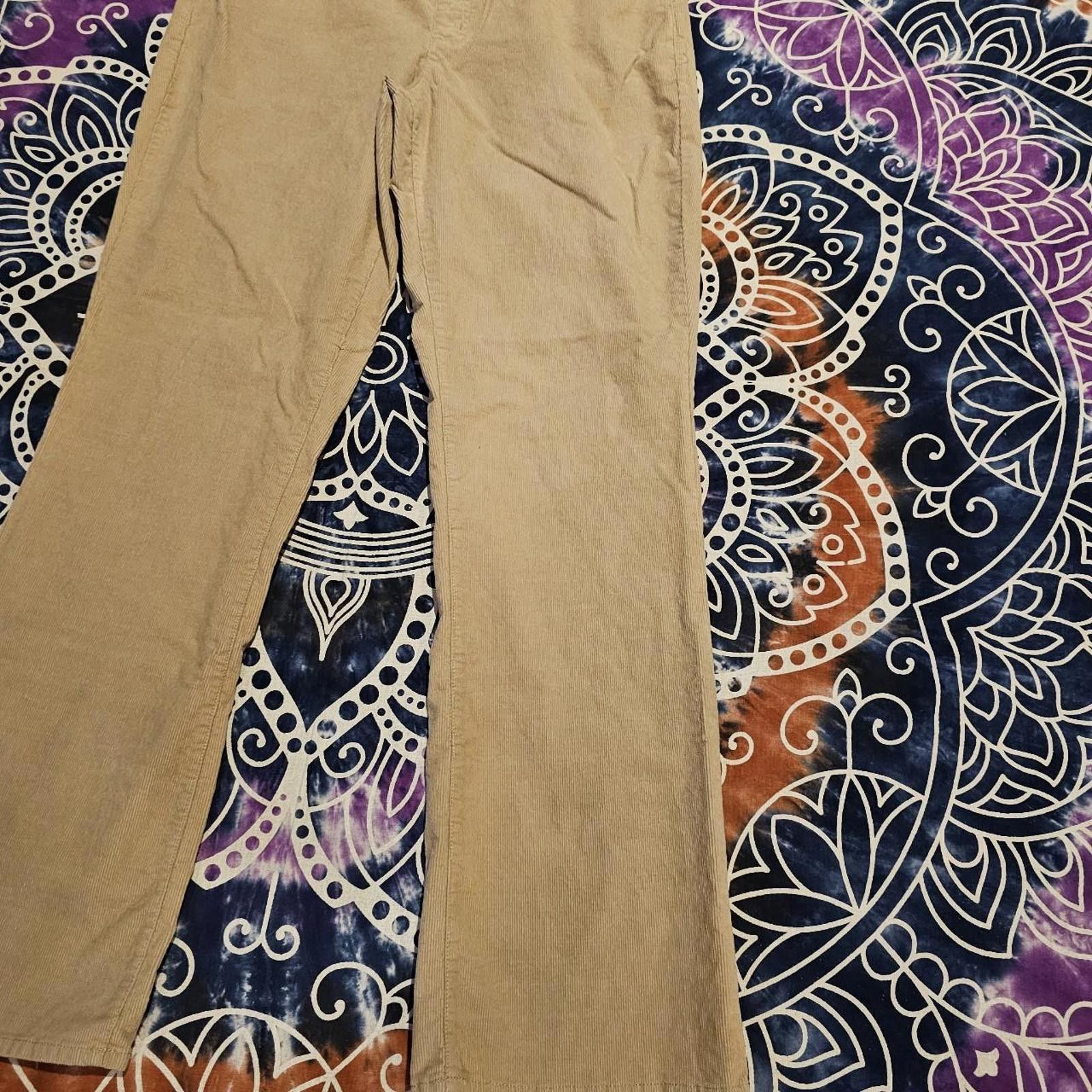 Coldwater Creek Coldwater Creek Women's Tan Corduroy Pants Size 34" / US 12 / IT 48 - 3 Thumbnail