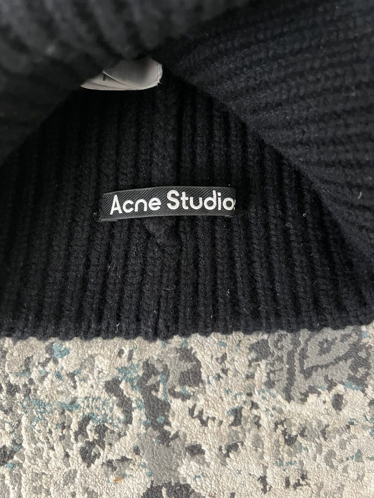 Acne Studios Acne Studios Face Logo Beanie Size ONE SIZE - 4 Thumbnail