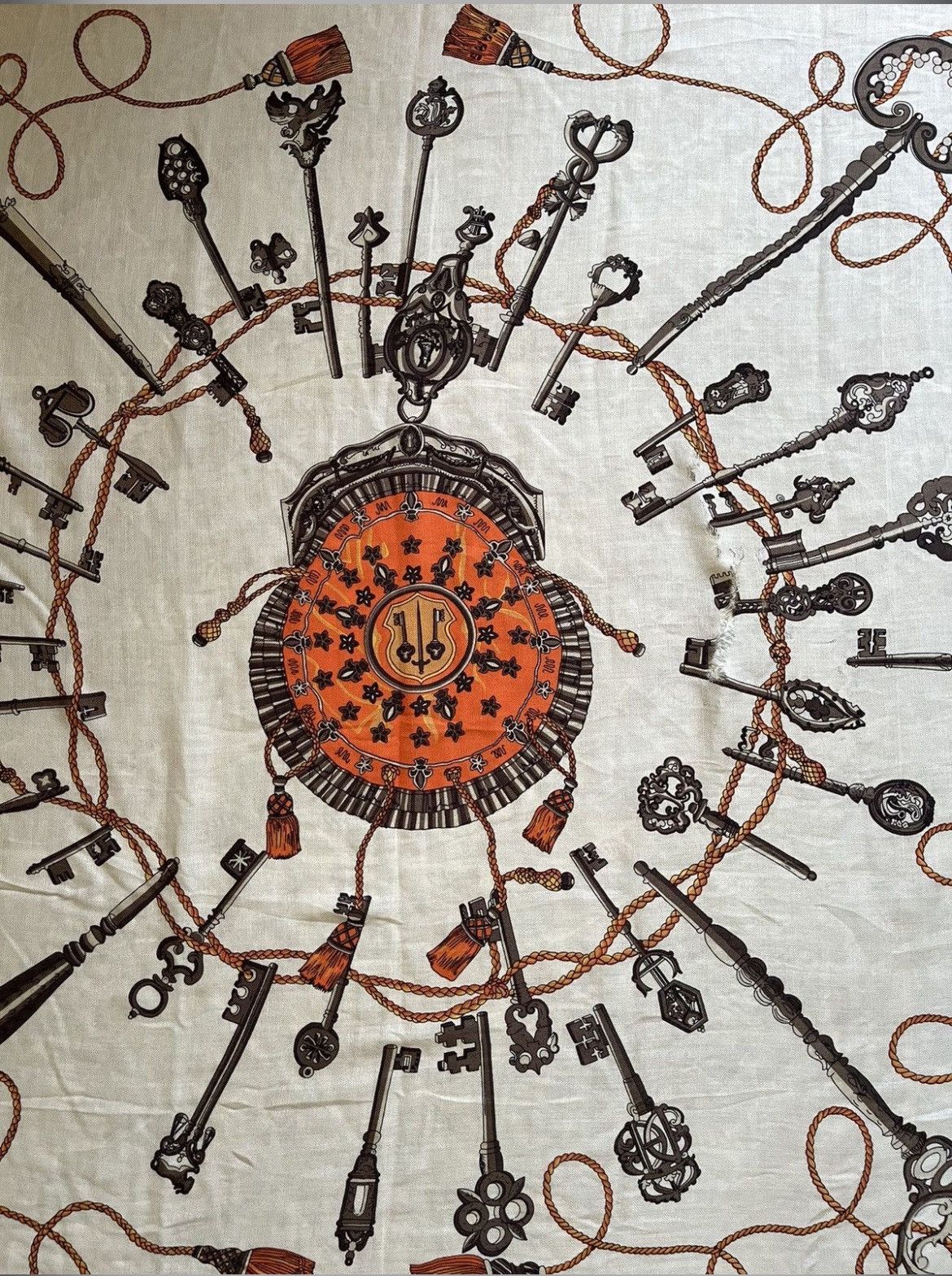 Hermes Hermes Les Cles Blanket Cashmere Scarft Size ONE SIZE - 6 Thumbnail