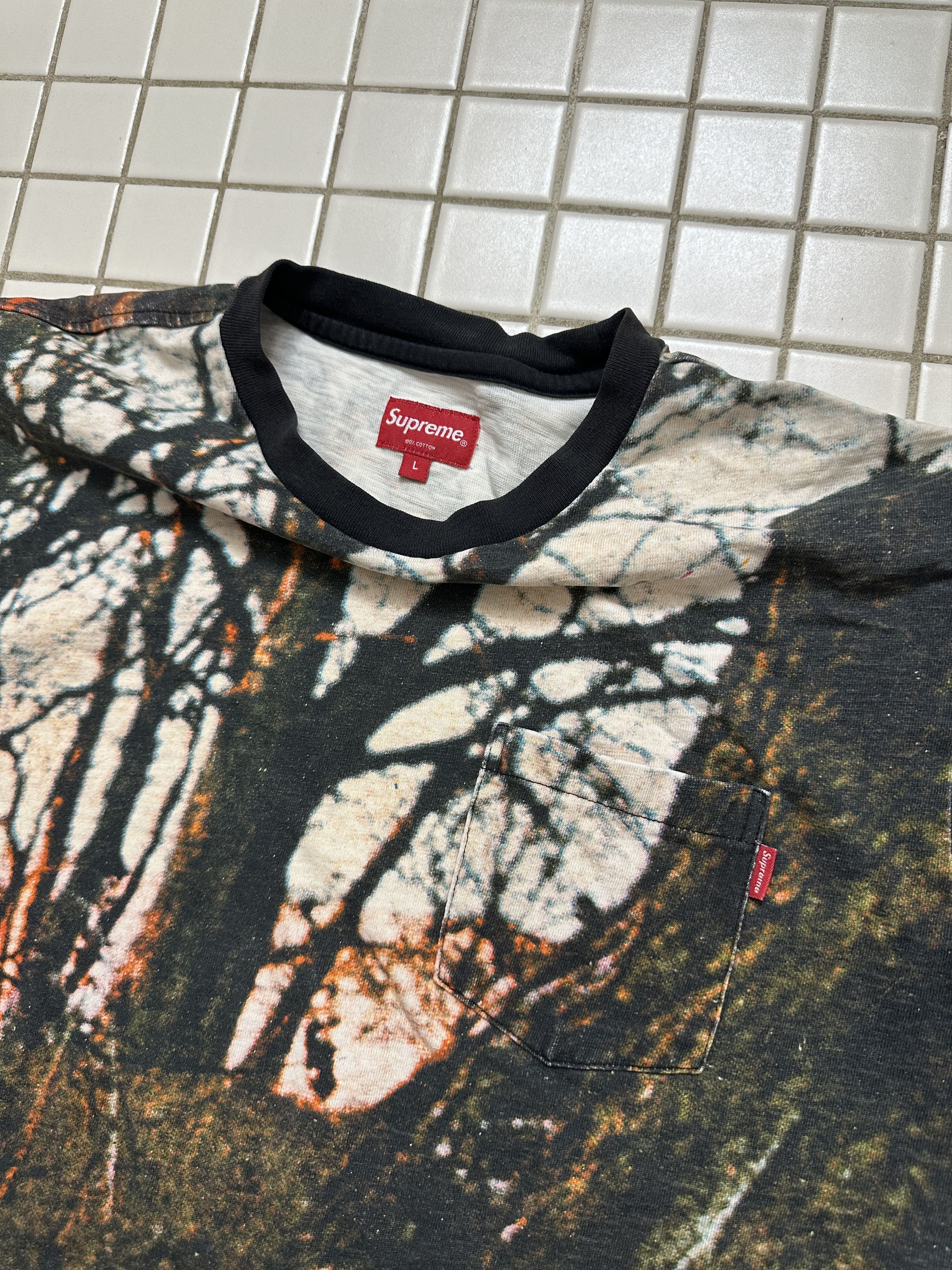Supreme Sunset Woodland Camo Tee Size US L / EU 52-54 / 3 - 3 Thumbnail