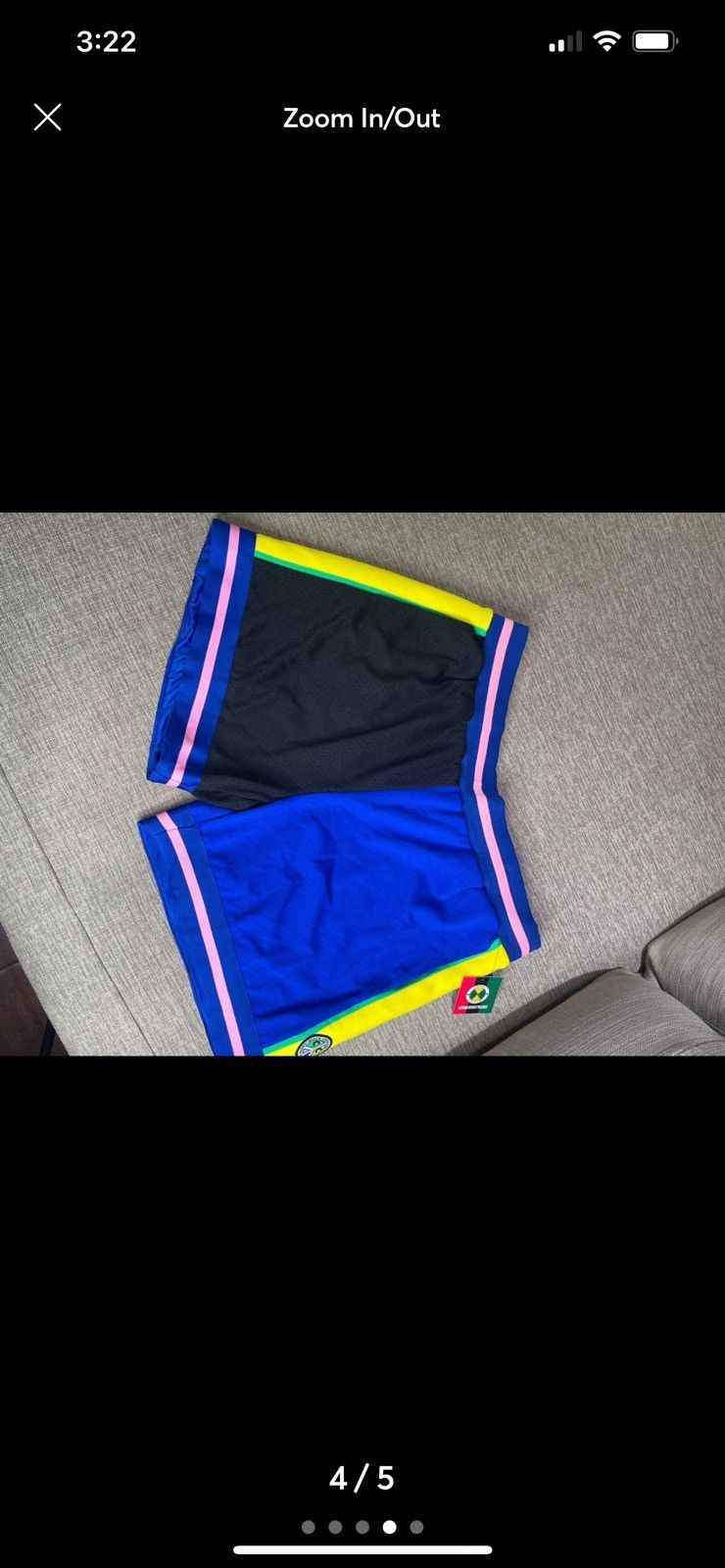 Cross Colours Cross Colours Peace Mesh Shorts Size US 34 / EU 50 - 4 Thumbnail