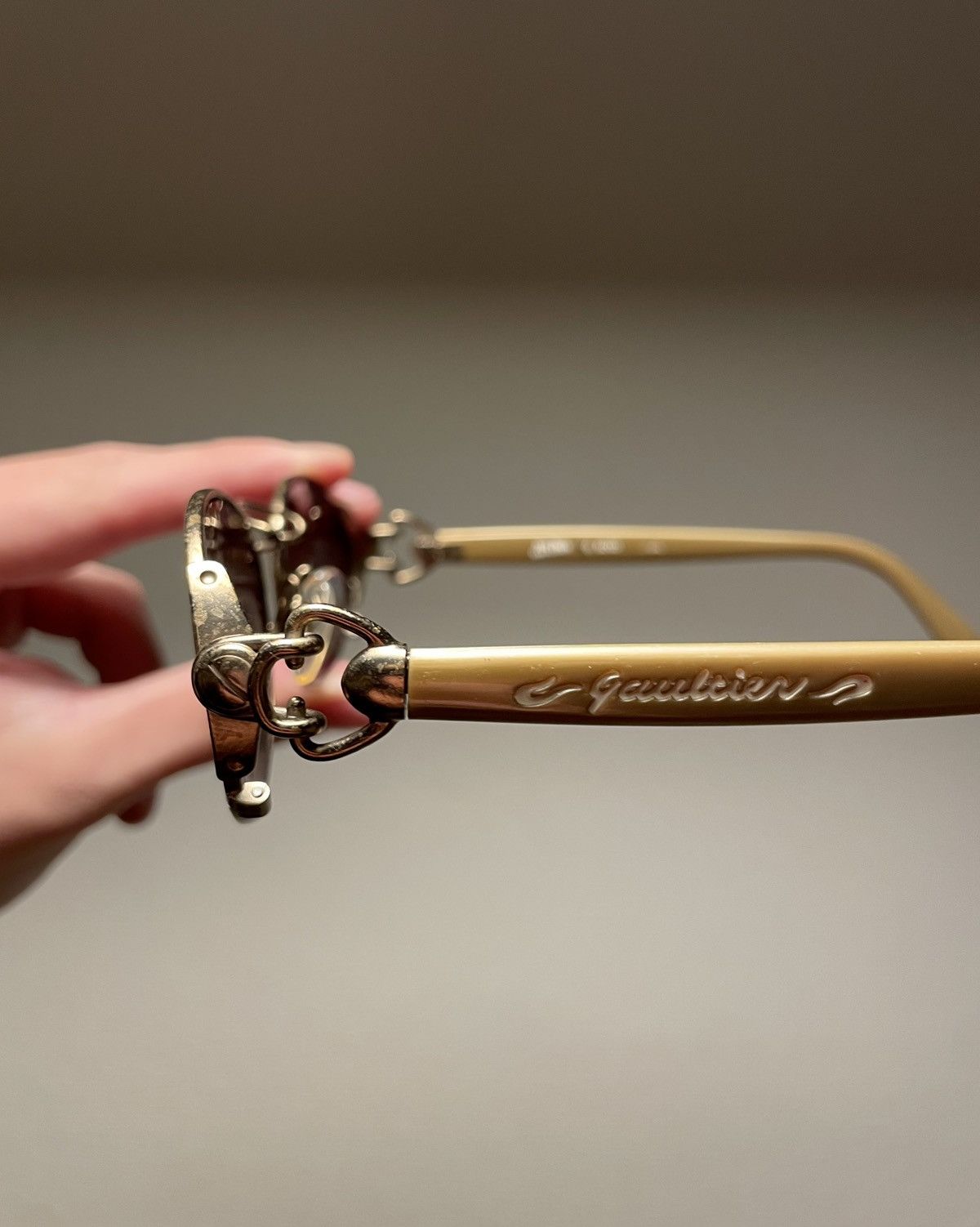 Jean Paul Gaultier Jean Paul Gaultier ANTIQUE STYLE STEAMPUNK SUNGLASSES Size ONE SIZE - 2 Thumbnail