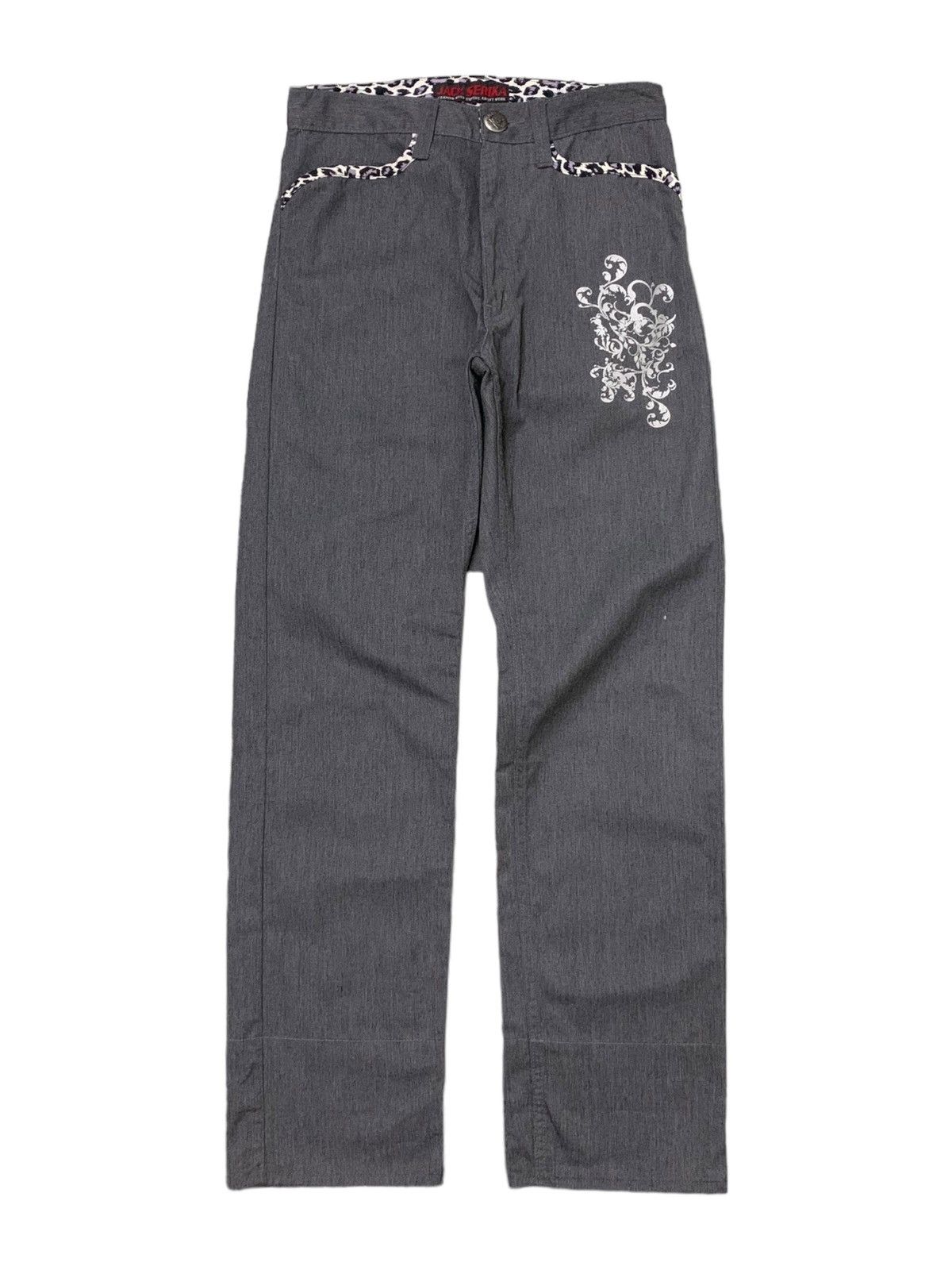 14th Addiction × Hysteric Glamour × KMRii Jack Serika Japan Rockabilly Skull Crafted Pants Size US 30 / EU 46 - 1 Thumbnail
