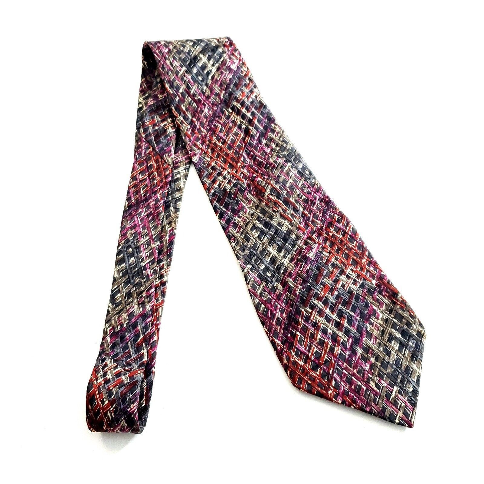 Henry Grethel Henry Grethel Red Purple Green Print Abstract Short Wide Sil Size ONE SIZE - 6 Thumbnail