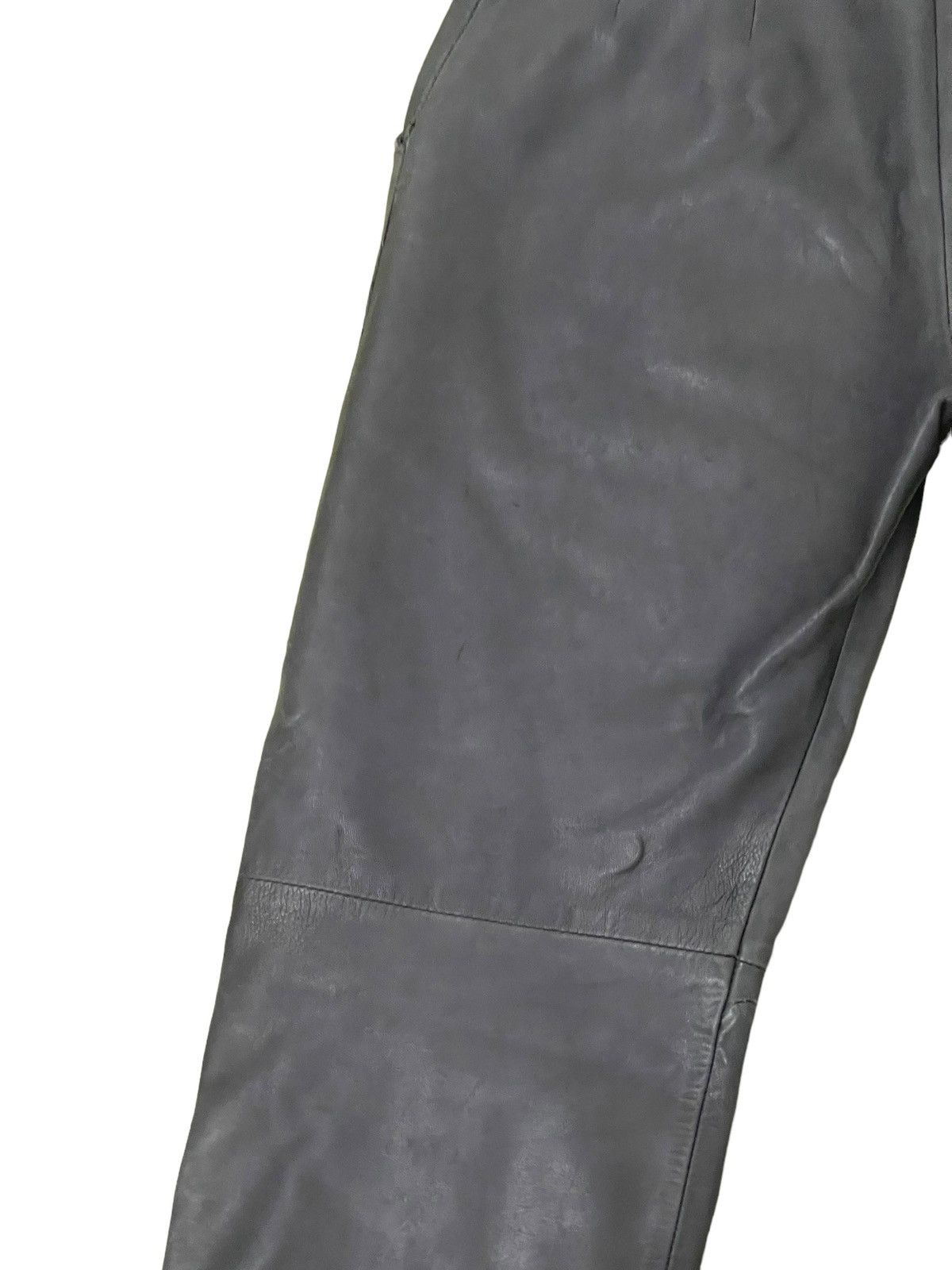 Le Grande Bleu (L.G.B.) Leather Pant Unknown Vtg Japan Baggy Tapered 8🟦7 Size US 32 / EU 48 - 17 Thumbnail