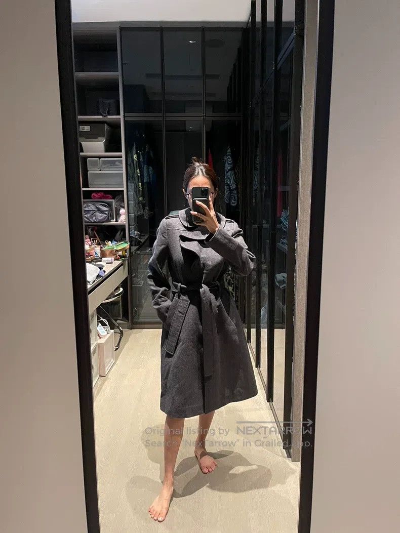 Valentino Valentino Gray woolen coat Size M / US 6-8 / IT 42-44 - 2 Thumbnail