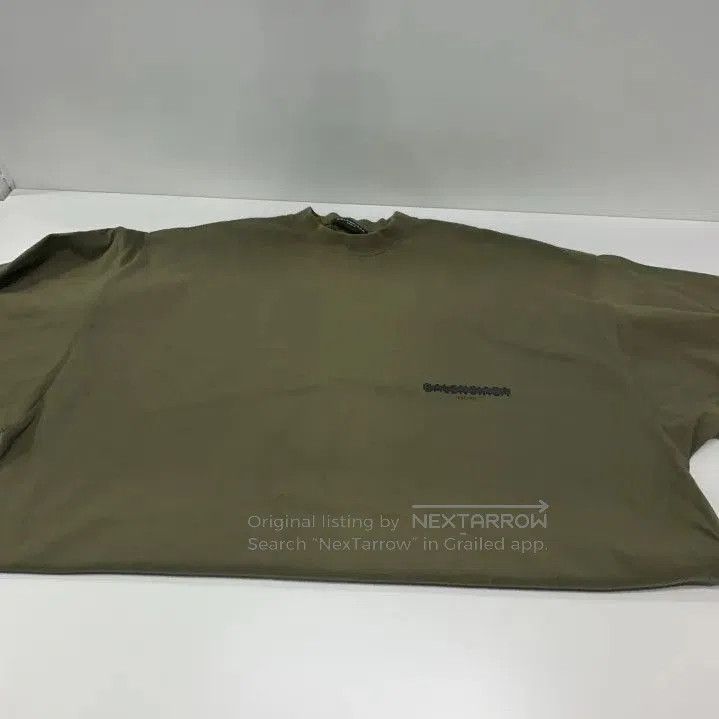 Balenciaga Balenciaga Military Green Logo Print T. Size US M / EU 48-50 / 2 - 2 Thumbnail
