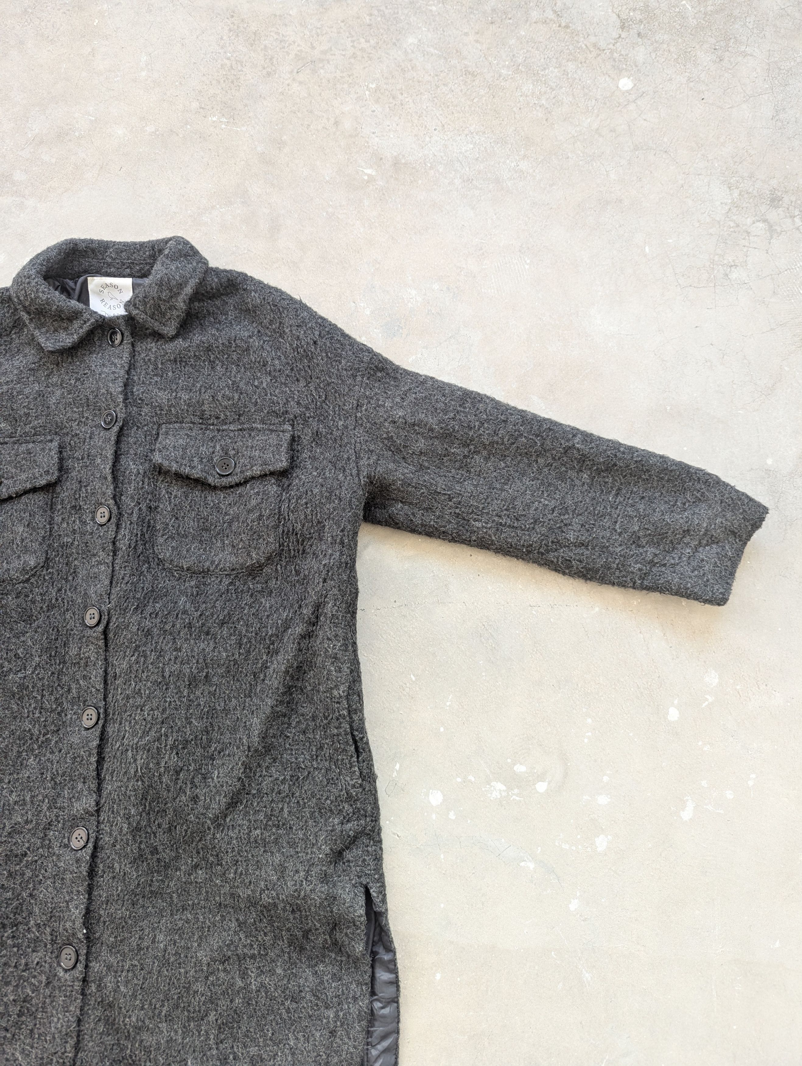 Japanese Brand × Vintage Vintage Wool Mohair Down Jacket Black by Season Reason Size M / US 6-8 / IT 42-44 - 7 Thumbnail