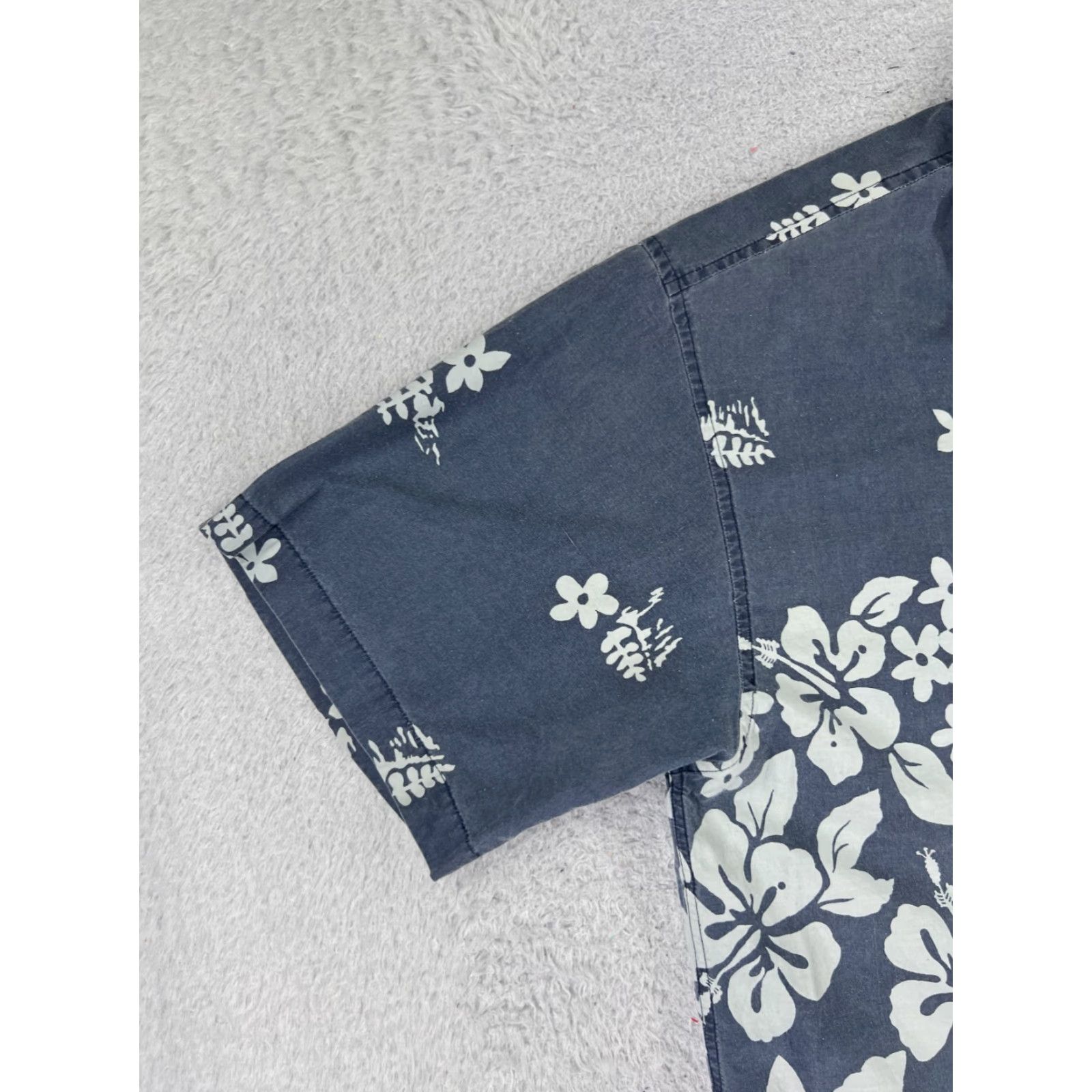 Etro Metro One Hawaiian Shirt Adult Large Blue Floral Button-Up Cotton Short Sleeve Aloha Resort Mens Size US L / EU 52-54 / 3 - 3 Thumbnail