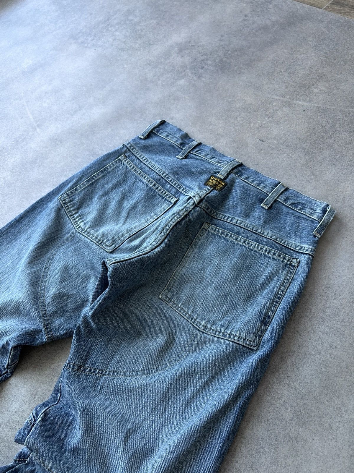 G-Star × Vintage Vintage Gstar-Raw y2k Elwood denim jeans mens crazy fit Size US 32 / EU 48 - 4 Thumbnail