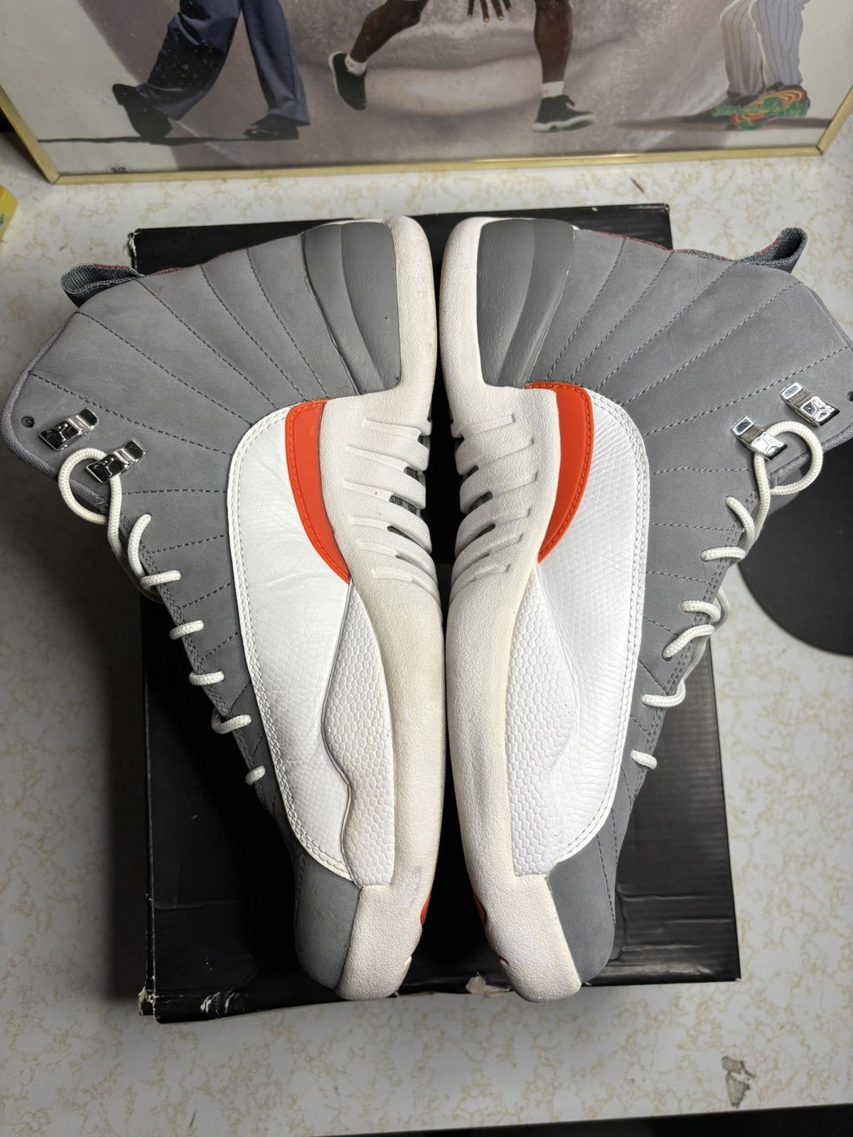 Jordan Brand Air Jordan 12 Retro Cool Grey 2012 Size US 12 / EU 45 - 3 Thumbnail