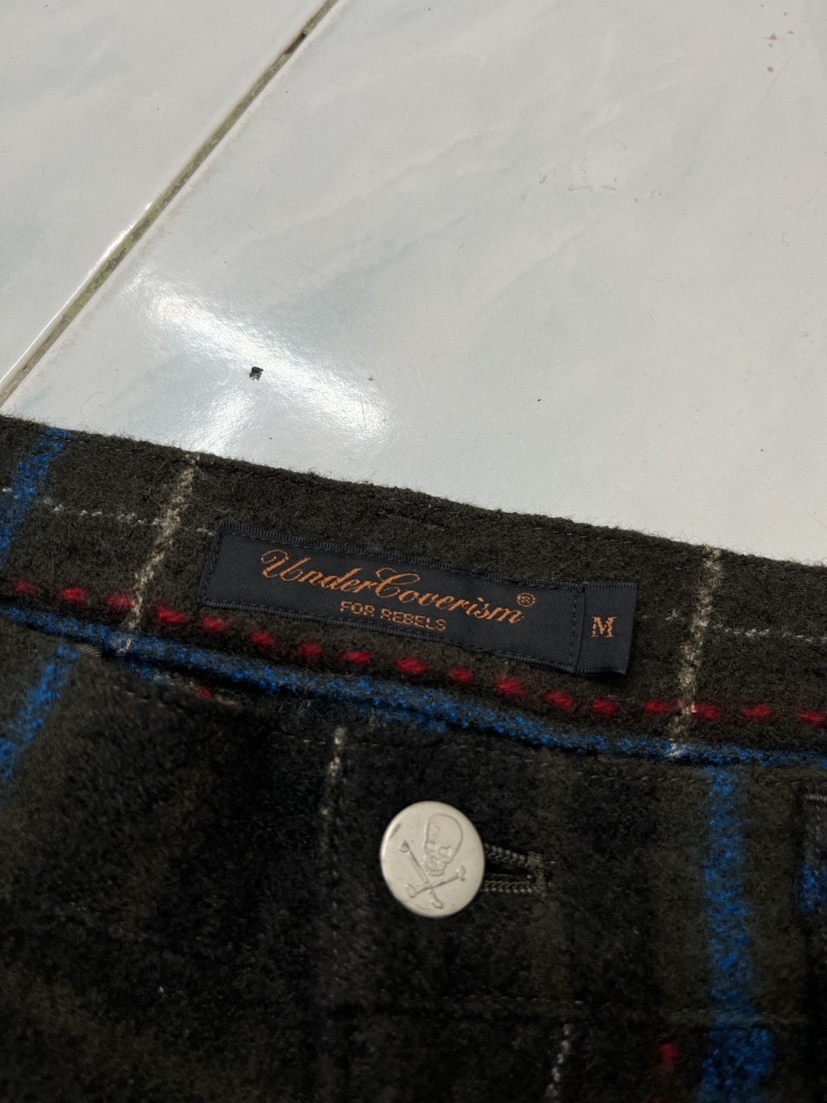 Undercover 🔥🔥🔥ARCHIVE AW04 UNDERCOVERISM FOR REBEL TARTAN PUNK PANTS Size US 33 - 17 Thumbnail
