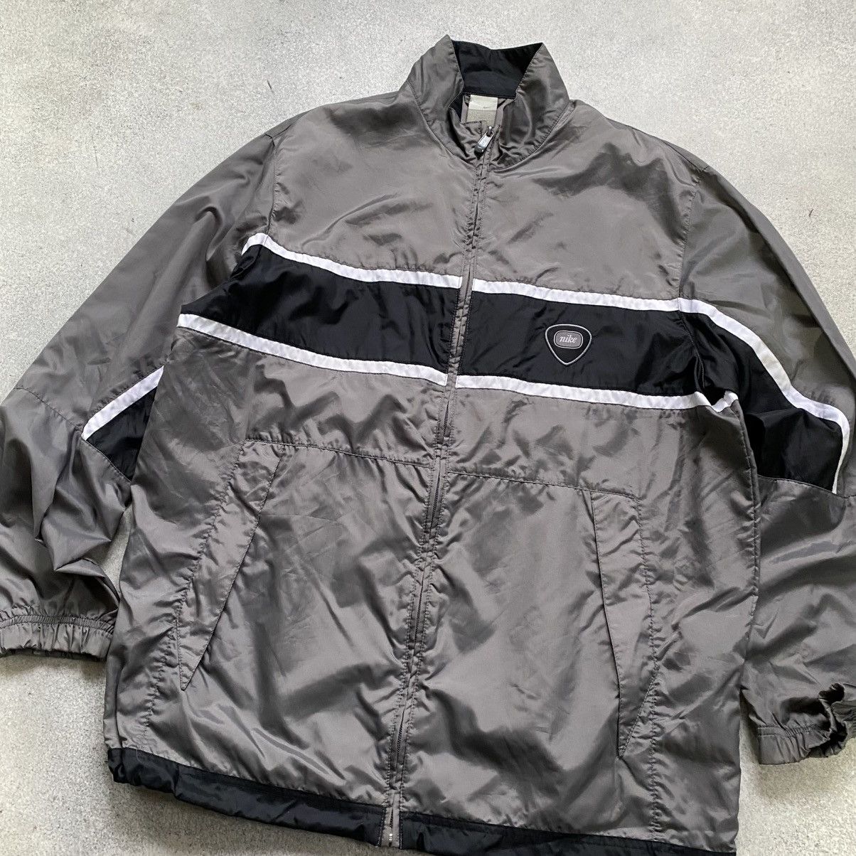 Nike Vintage Nike Track Jacket Full Zip Large Y2K 90s Swoosh Size US XL / EU 56 / 4 - 2 Thumbnail